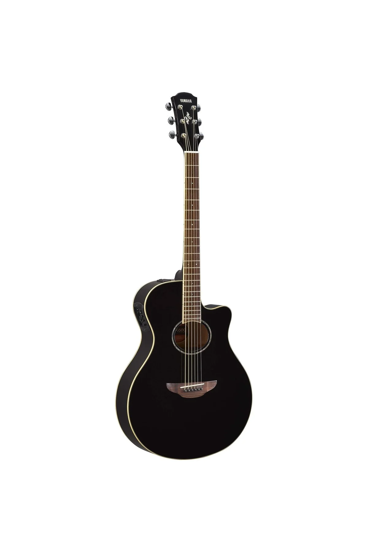 گیتار آکوستیک برقی سیاه و سفید APX600BL برش خط نازک Yamaha