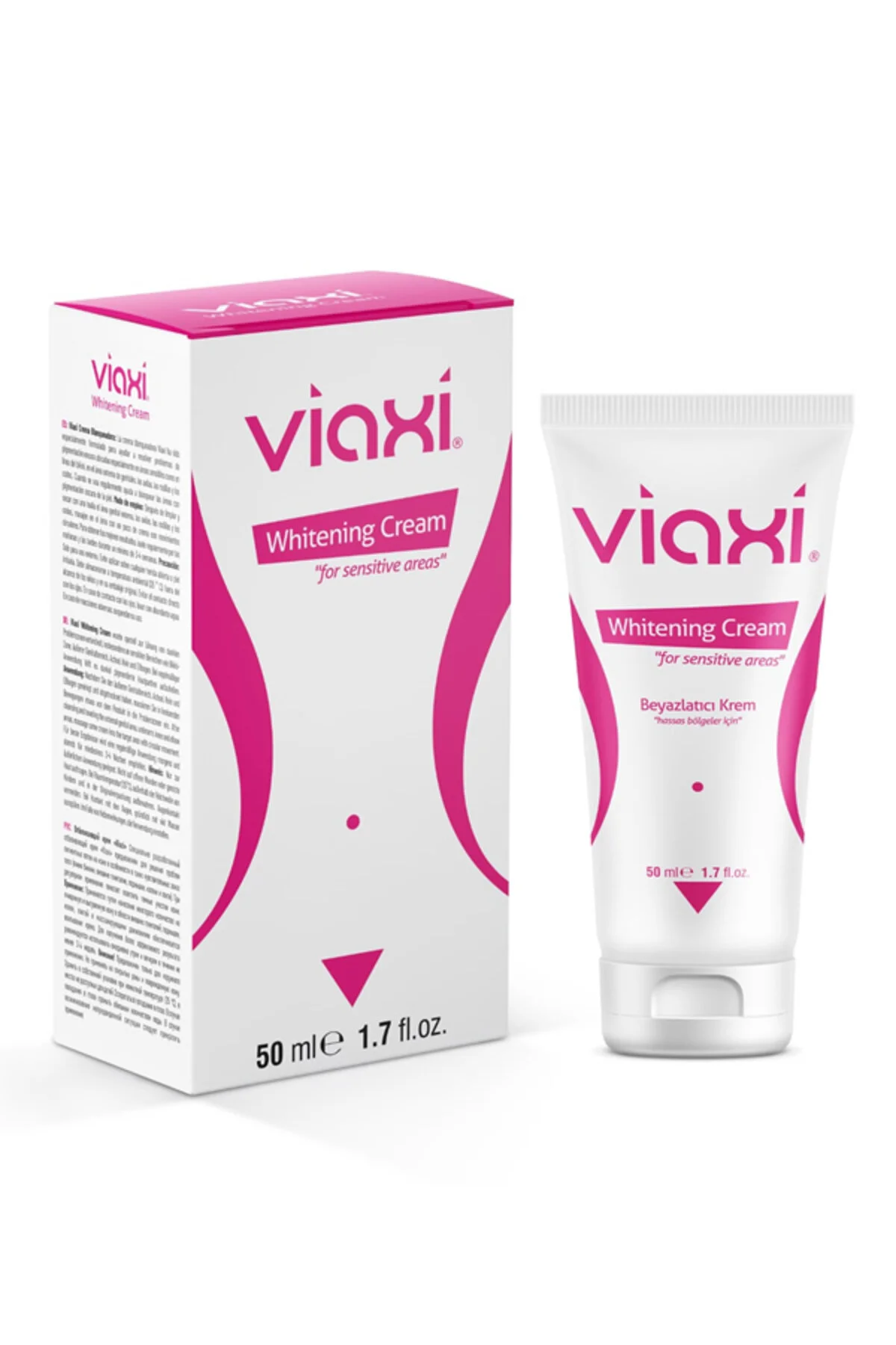 محصول مراقبت ناحیه تناسلی کرم از پوست سفید کننده 50 میل Viaxi