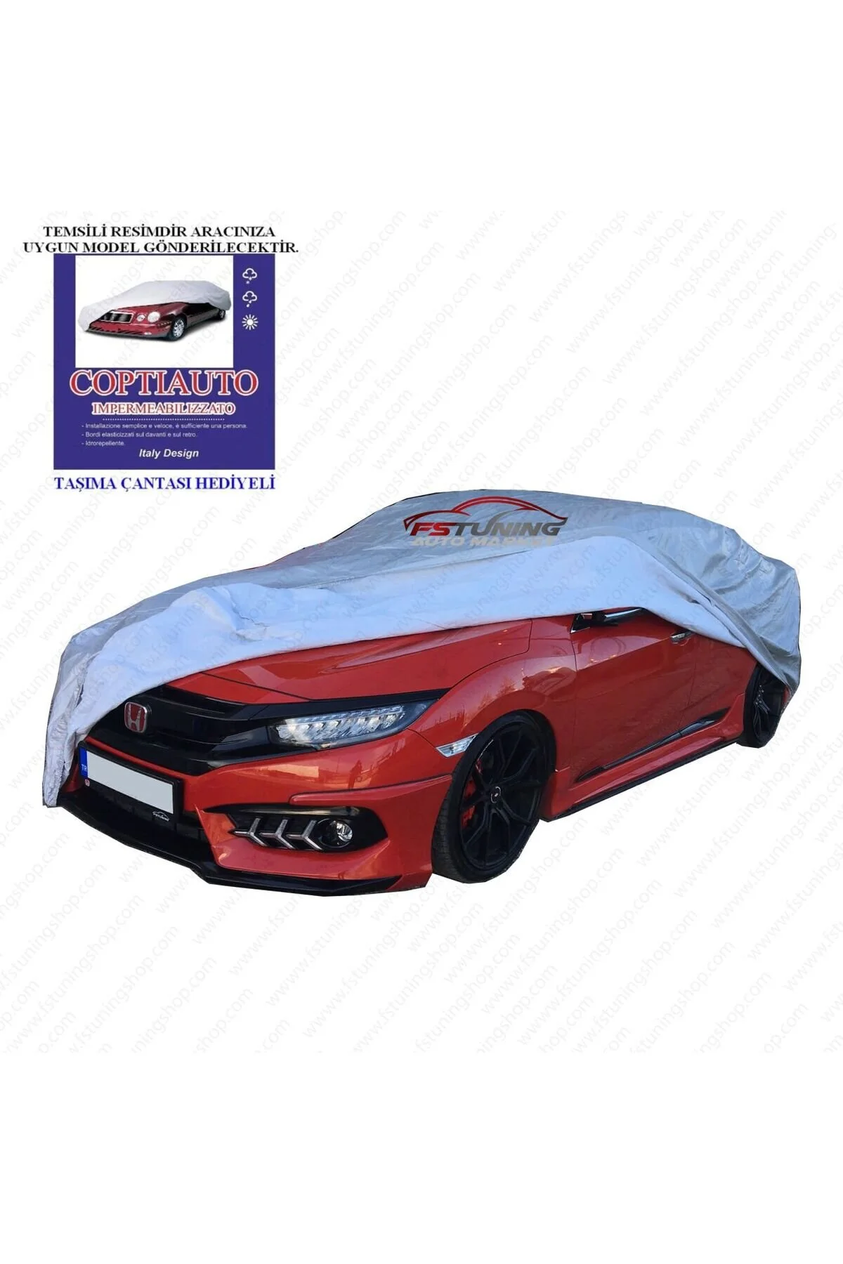 چادر خودرو COPTIAUTO MERCEDES A180 SUPER LUXURY AUTO CANVAS COVER 70% FLEECE Genel Markalar