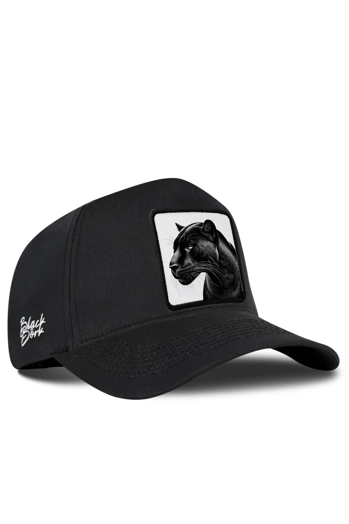 کلاه مردانه و زنانه V1 TRUCKER PANTHER بیس بال سیاه با ورود به سیستم 1BS بلک‌ بورک BlackBörk