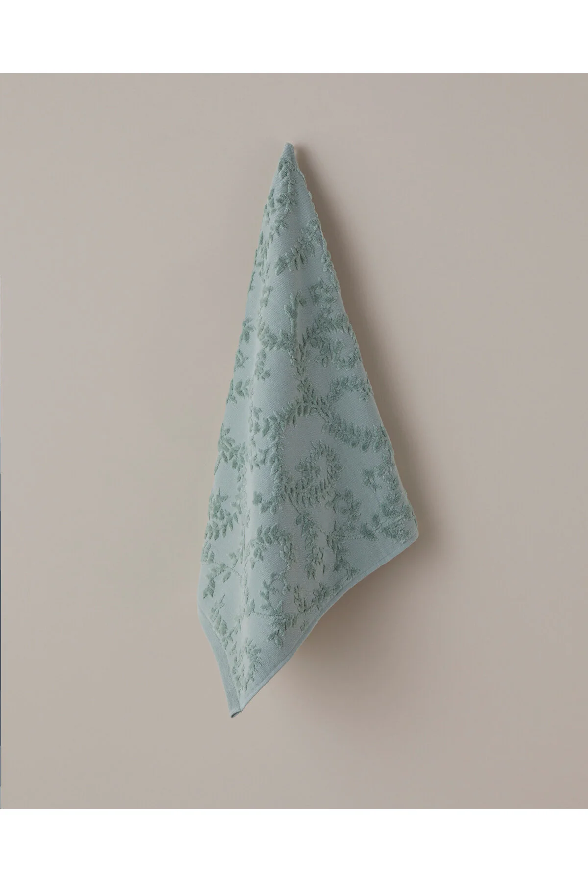 حوله صورت پنبه لمسی برگ 50X80 سانتی متر سبز روشن English Home