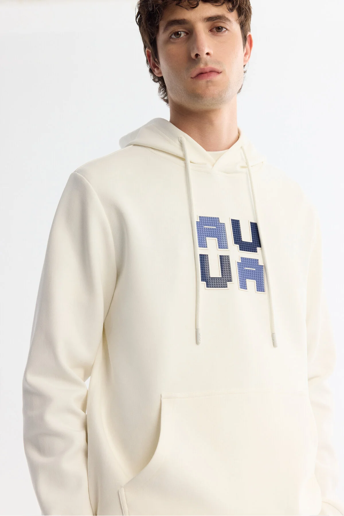 سویشرت مردانه پنبه طرح دار Elastan Sweatshirt A42Y1324 آوا Avva