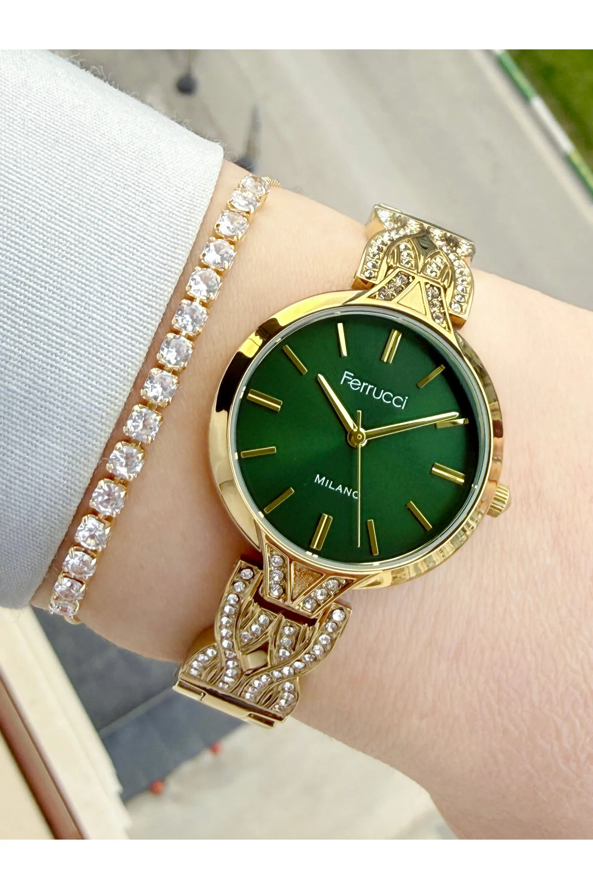 ساعت مچی و دستبند زنانه MINI ROLEX CASE 24 میلی متری Ferrucci