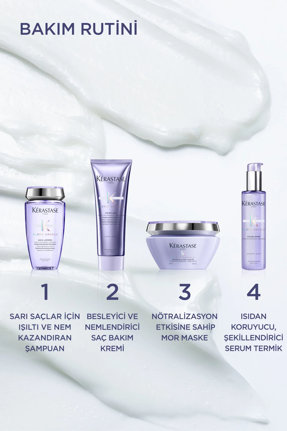 سرم محافظ حرارتی Blond Absolu Cicaplasme بلوند آبسولو سیکاپلاسم برای موهای بلوند 150 میل کراستاس Kerastase