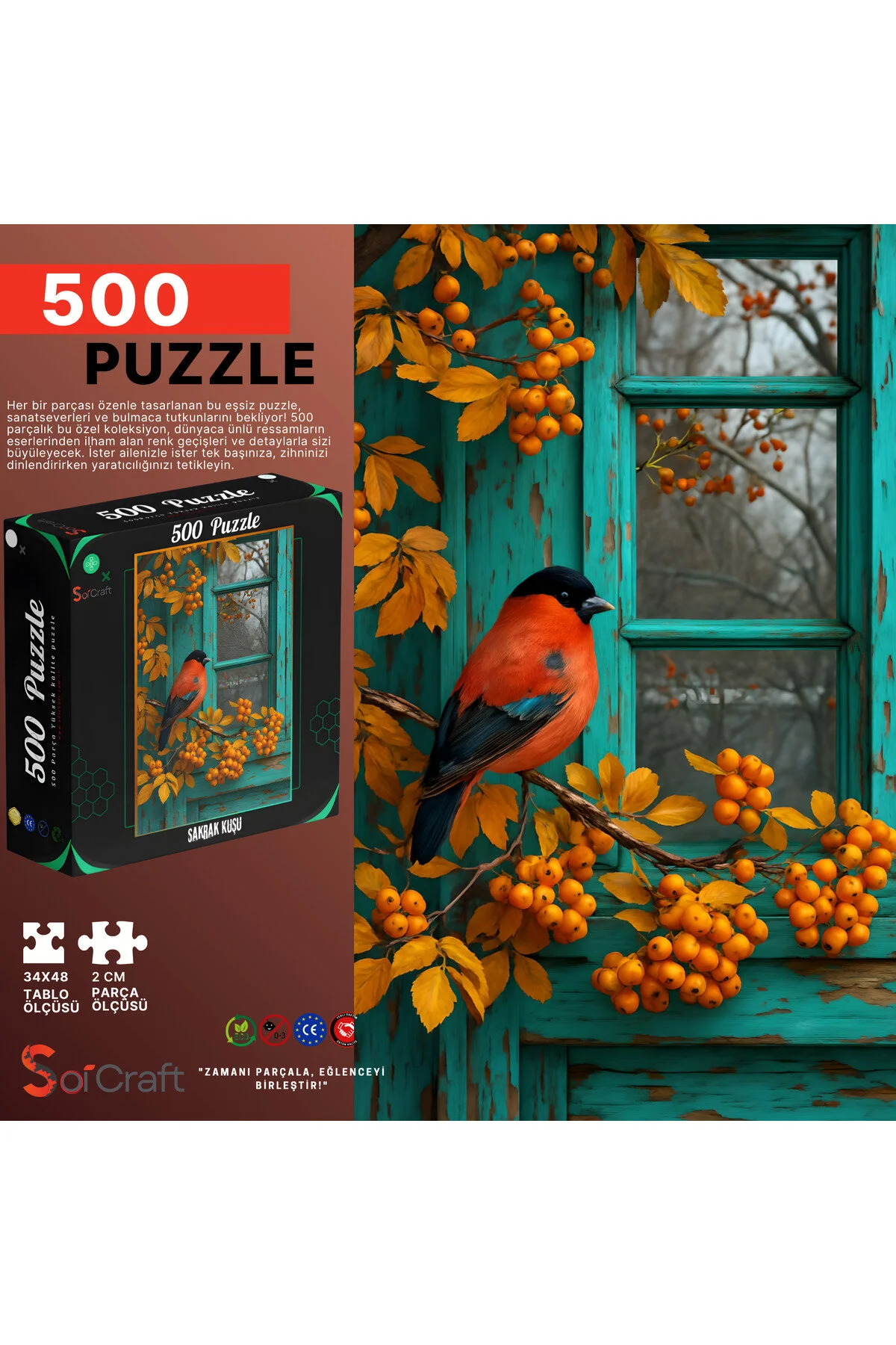 پازل گاومیش پازلی 500 تکه اورجینال Soi Craft
