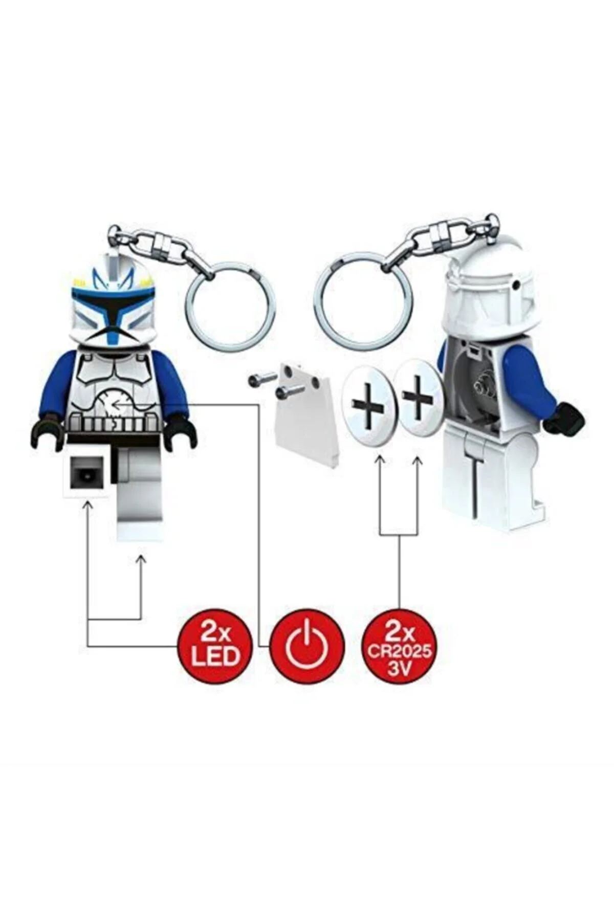 لگو کاپیتان رکس جنگ ستارگان نور کلیدی را رهبری می کند اورجینال LEGO