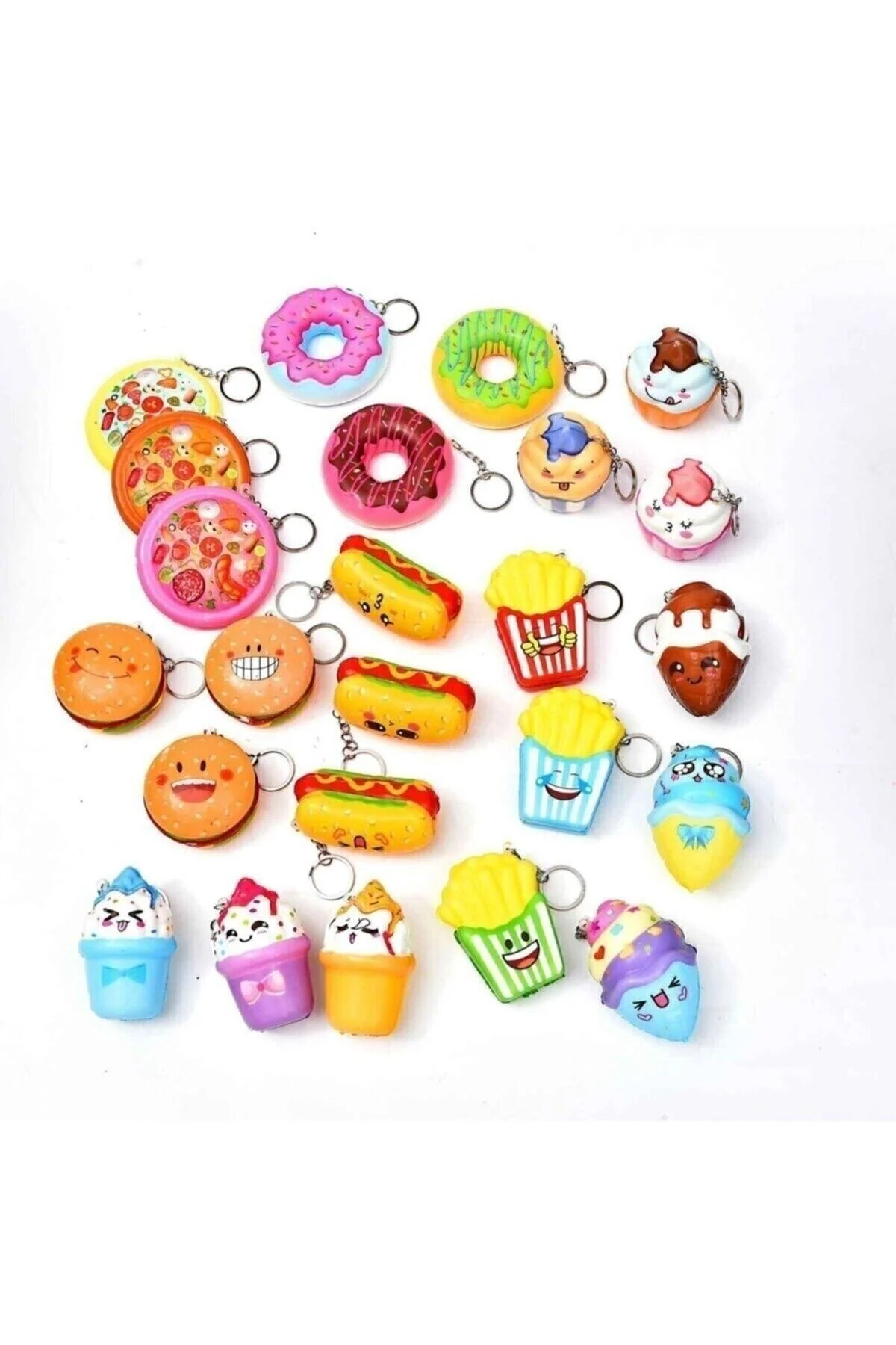 جلیقه کلید 12 بسته مخلوط SQUISHY سایز متوسط ABETE