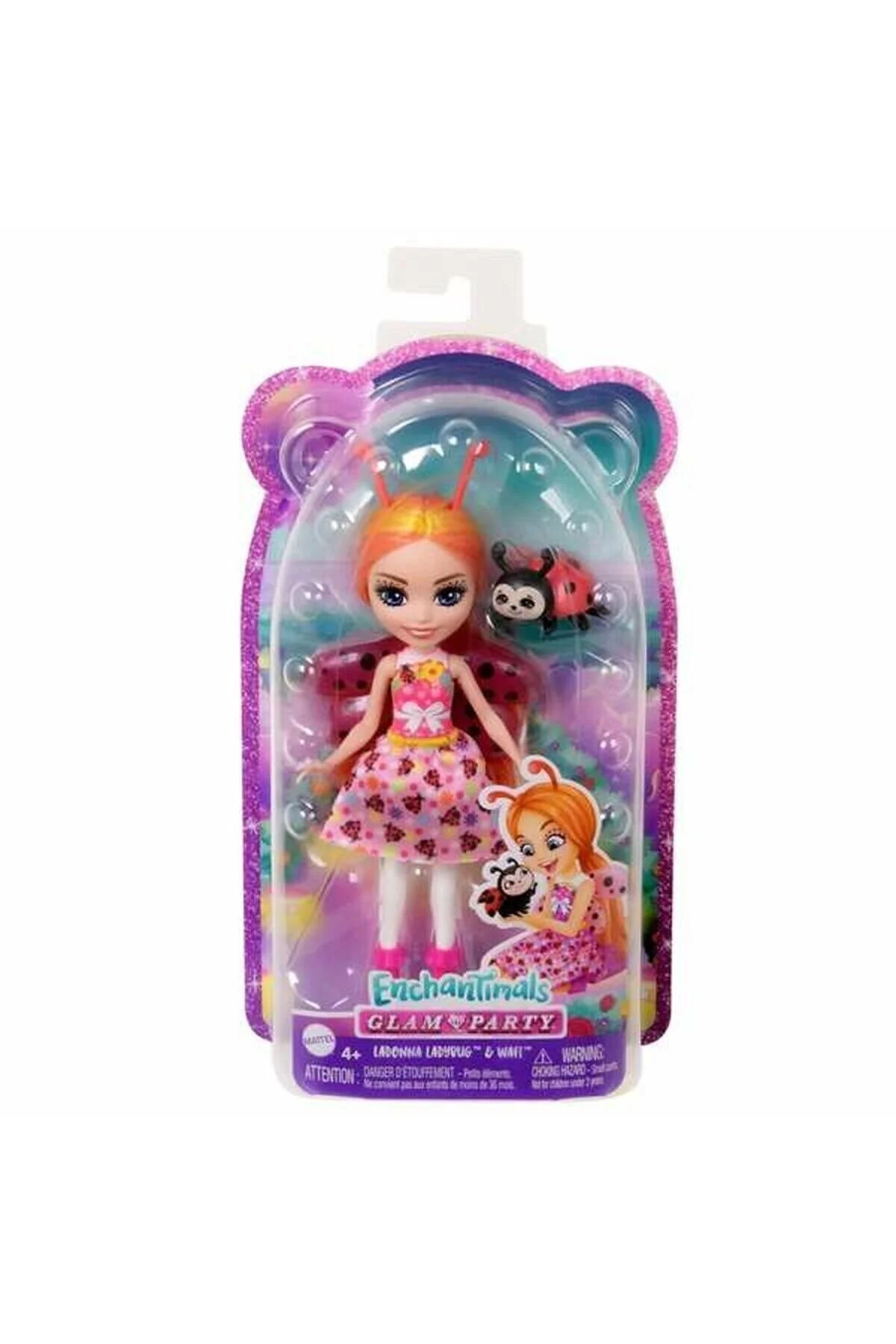 عروسک های اسباب بازی و لوازم جانبی MATTEL ENCHANTIMALS LADYBUG LADONNA WAFT HNT57 از ترکیه Enchantimals