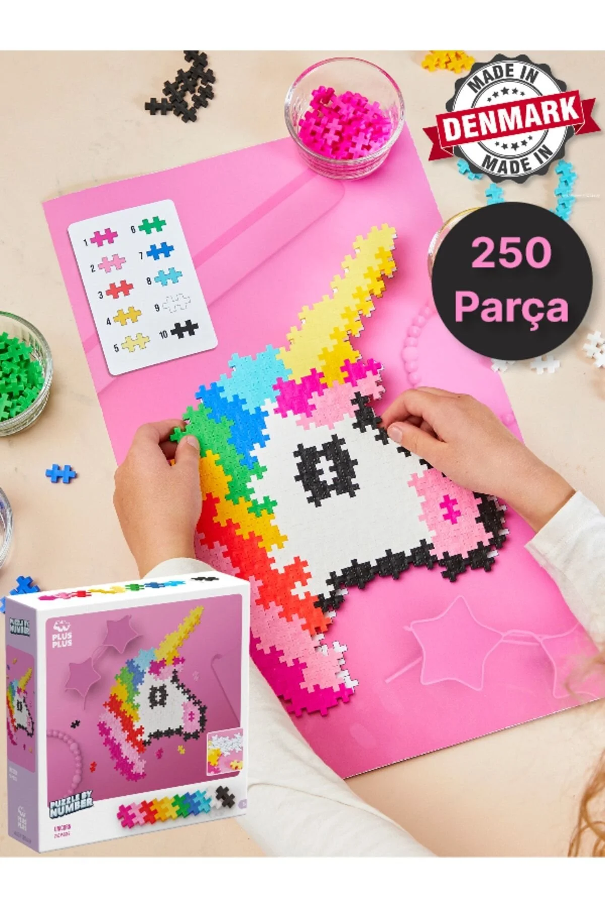 لگو و اسباب بازی های ساخت محور PLUS BY NUMBER UNICORN LEGO BUILDING TOY IN MINECRAFT THEMED BOX 250 PIECES 3929 TOYFEST