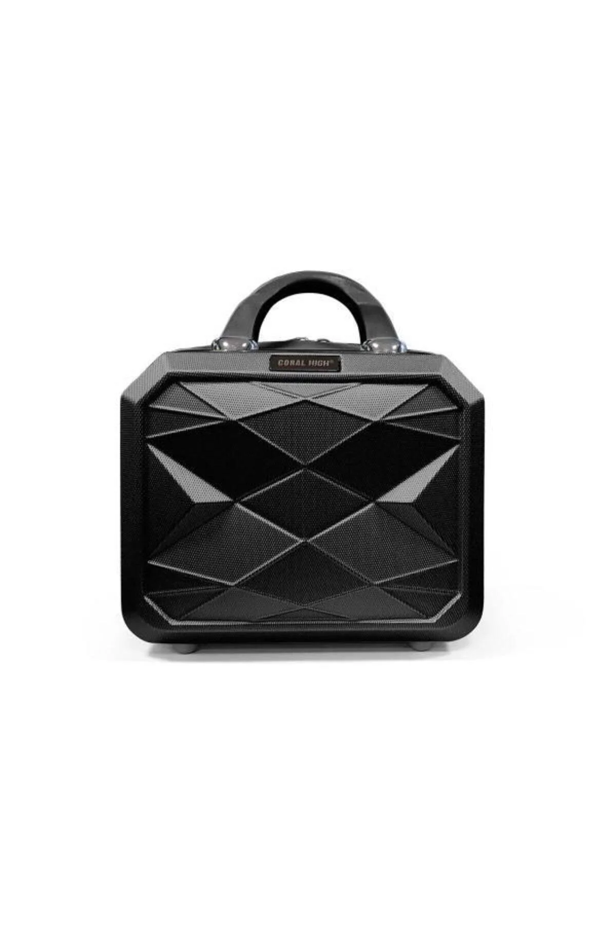 کیف لوازم آرایش آرایشی مشکی شکم الماس 16604 Coral High