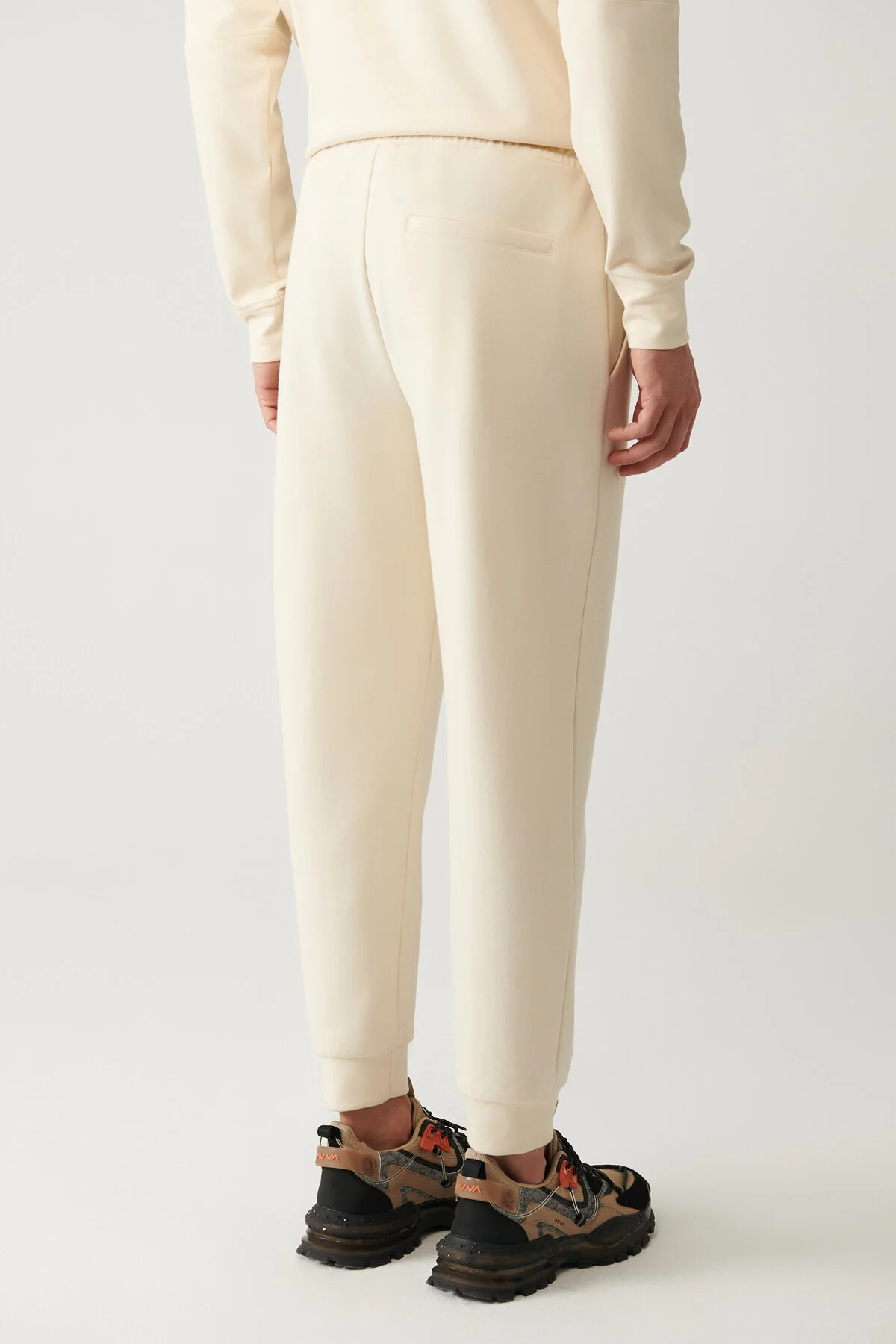 شلوار گرمکن نود مردانه رنگ بژ Interlok Beist Laccked Tracksuit Six آوا Avva