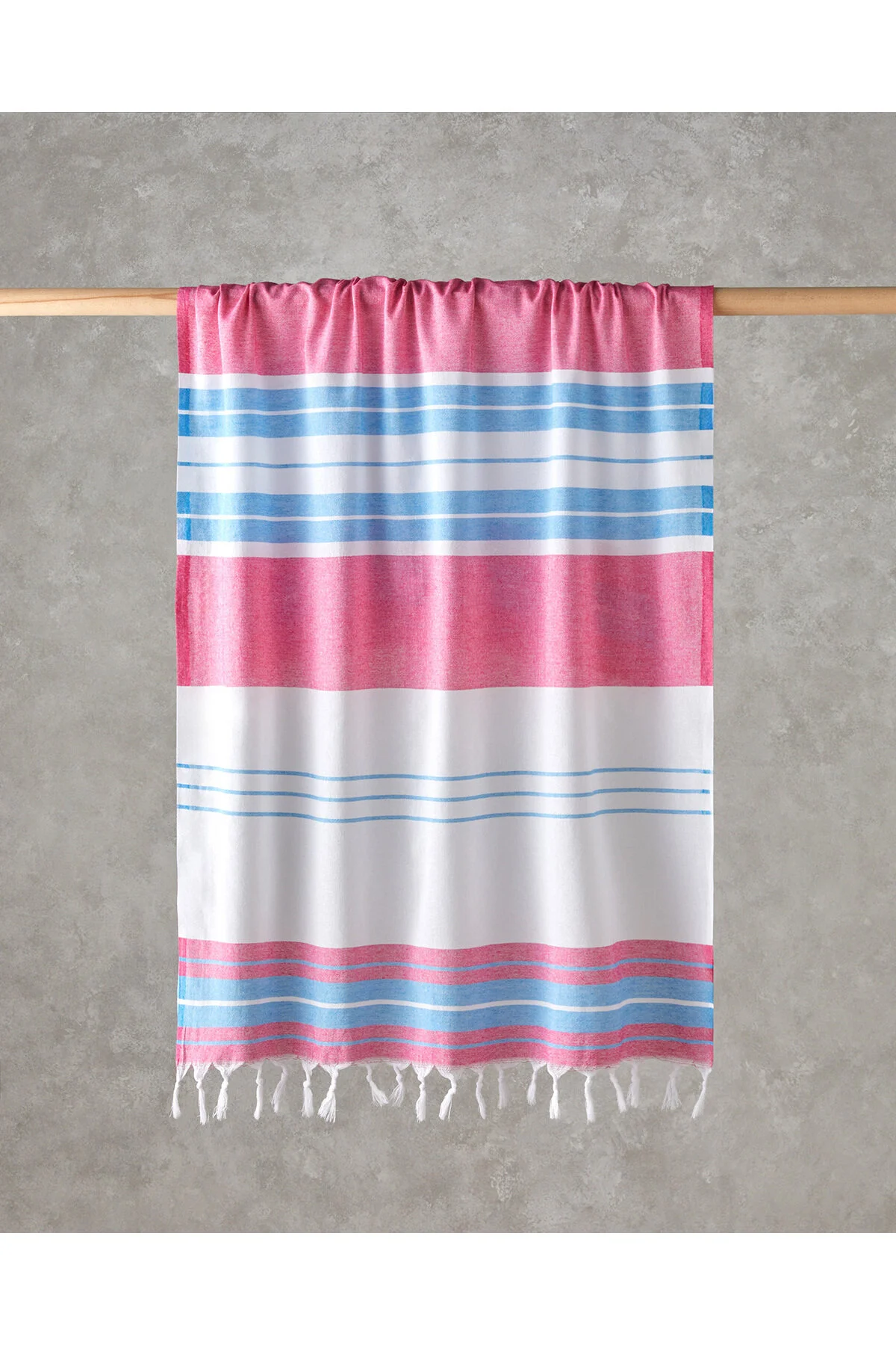 پَشتِمال حوله سنتی LOINCLOTH راه DOLLY REGENERE 90X150 سانتی متر FUCHSIA BLUE English Home