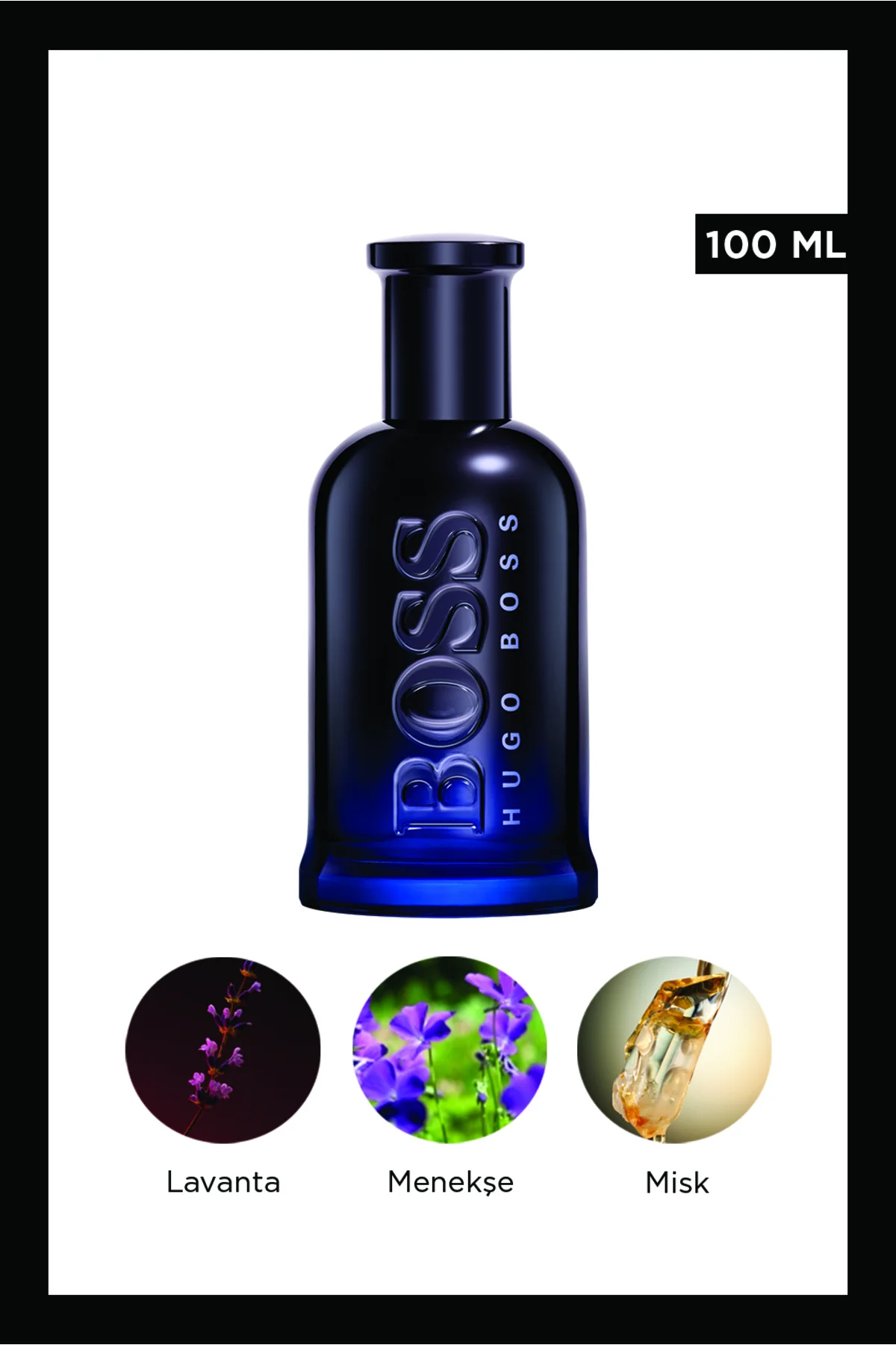 عطر سفید مردانه ادو تویلت باتلد نایت هوگو بوس 100 میل باس برند آلمان Hugo Boss