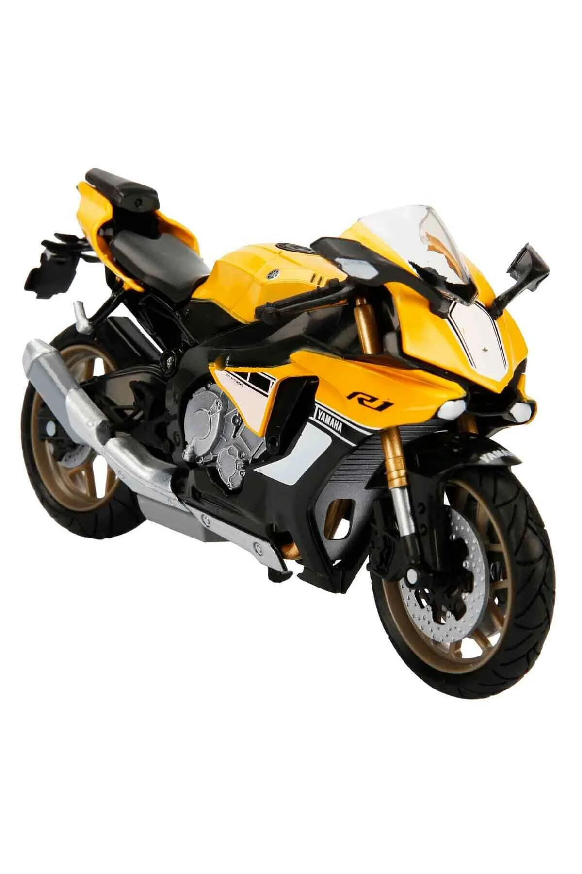 ماشین اسباب بازی موتور سیکلت یاماها YZF 1 R1 مدل 12 ترازو زرد New Ray