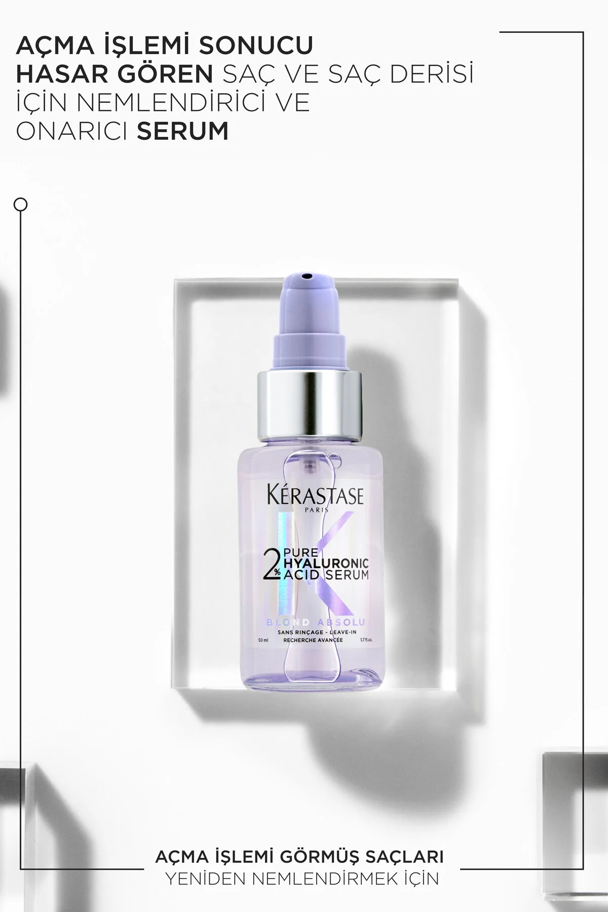 سرم بلوند ابسولو 2%Blond Absolu اسید هیالورونیک خالص 50 میل کراستاس Kerastase