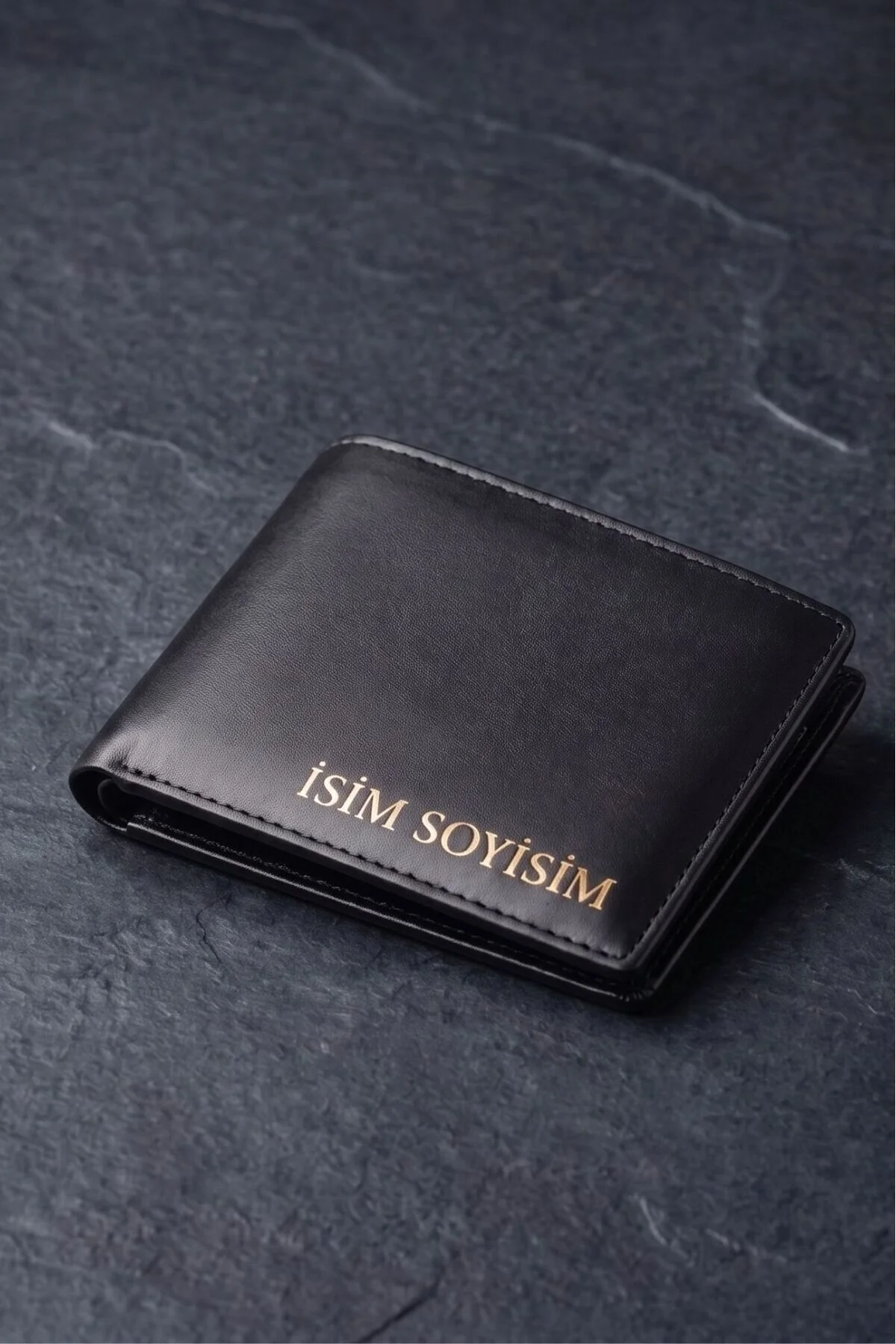 کیف پول مردانه نمونه کارها چرمی زیبا کلاسیک 10 دارنده کارت اعتباری سیاه VANİLLA COLLECTİON