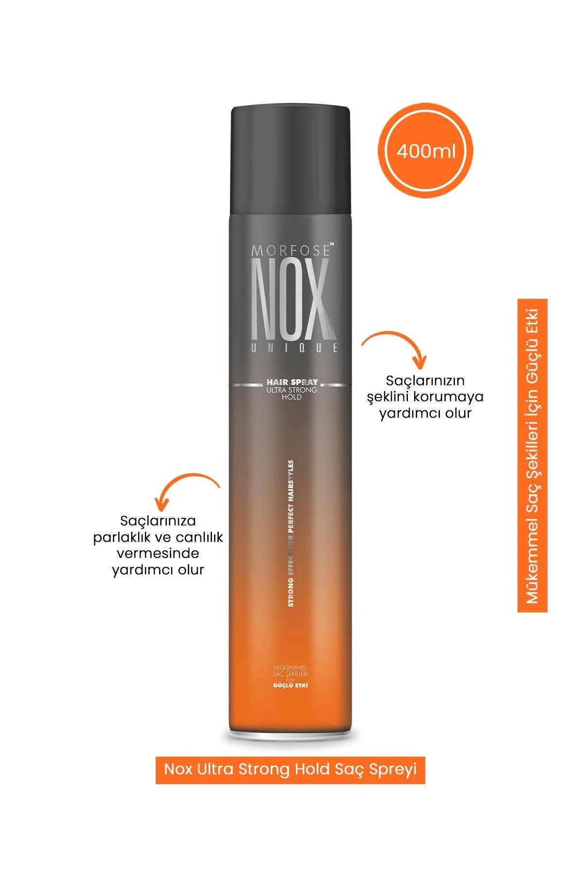 اسپری موی Nox حجم 400 میلی لیتر با کیفیت عالی Morfose