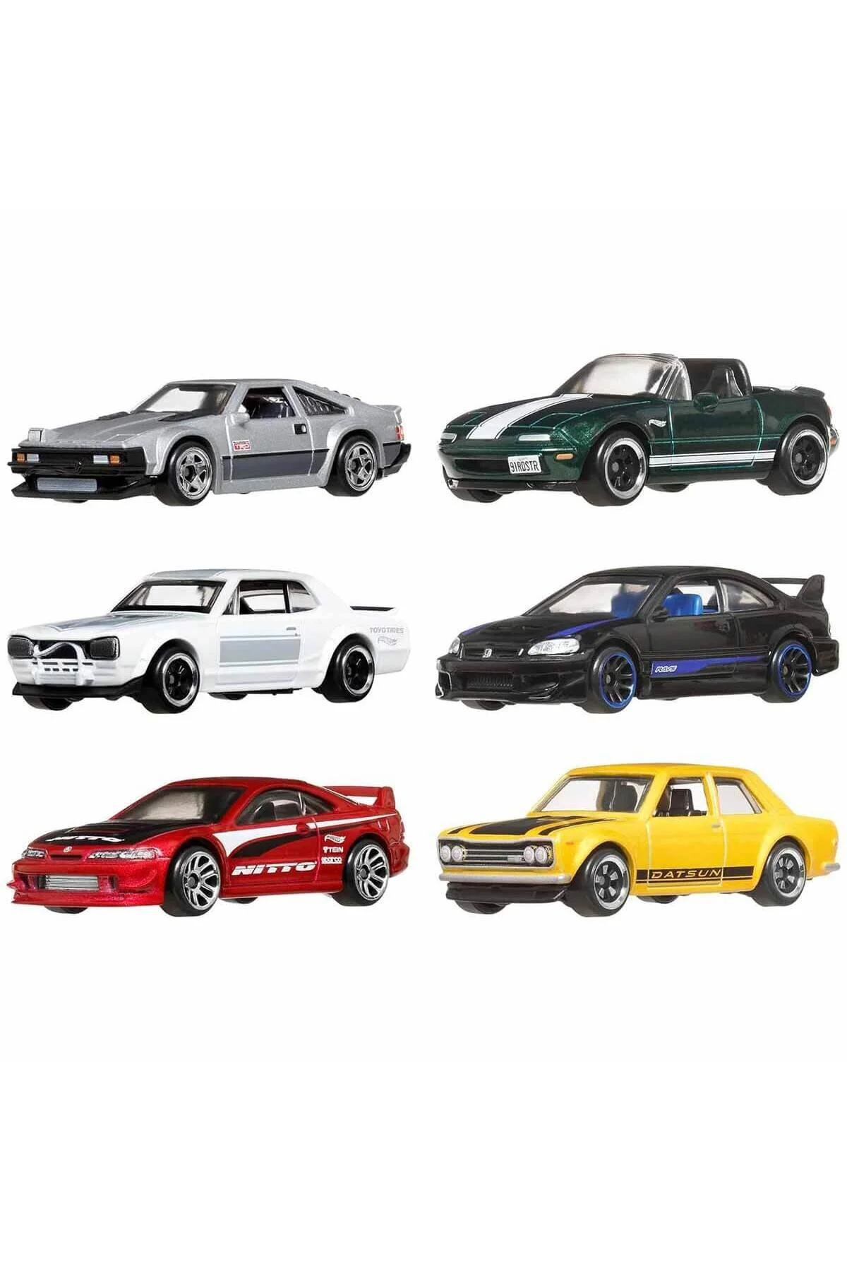 اسباب بازی های فیگور شخصیت JBY77 چرخ داغ ژاپنی چندین اتومبیل با مضمون HOT WHEELS
