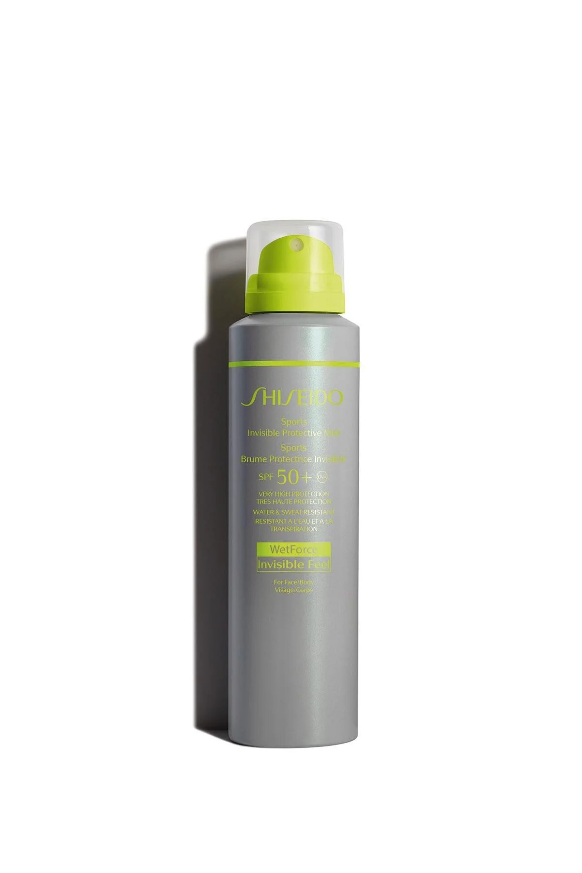 اسپری ضدآفتاب شفاف SPF50 مهرهایوردی ورزشی محافظت نامرئی میست 150 میلی لیتر شیسیدو Shiseido
