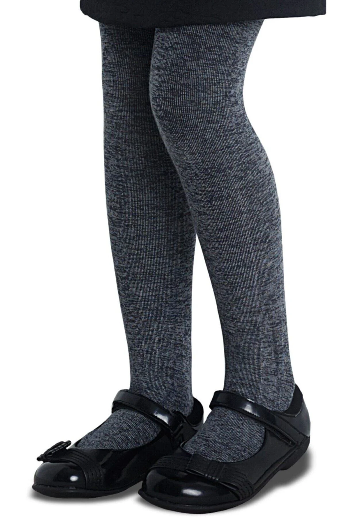 جوراب خاکستری دخترانه و بچگانه شلواری 90 دنیر Ash Melange Extra Cotton Penti