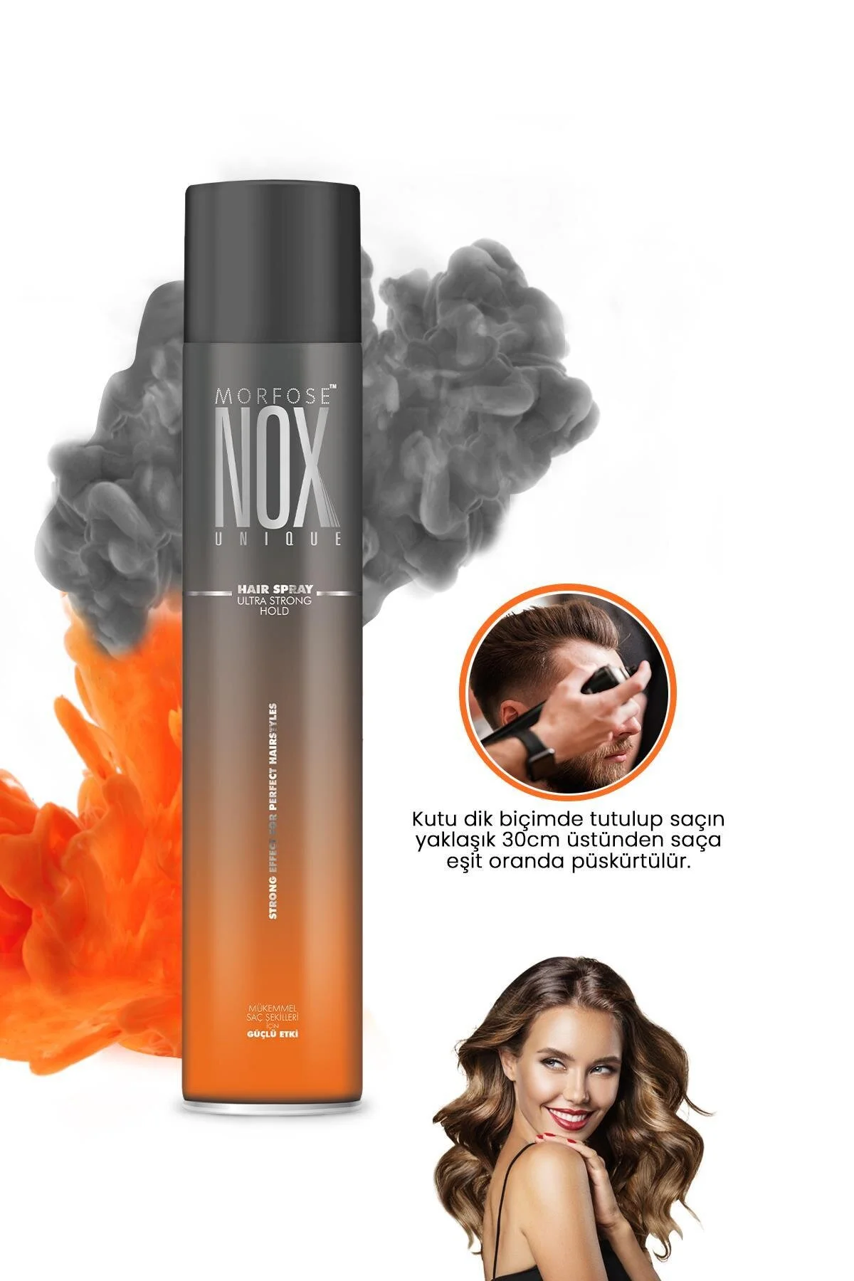 اسپری موی Nox حجم 400 میلی لیتر با کیفیت عالی Morfose