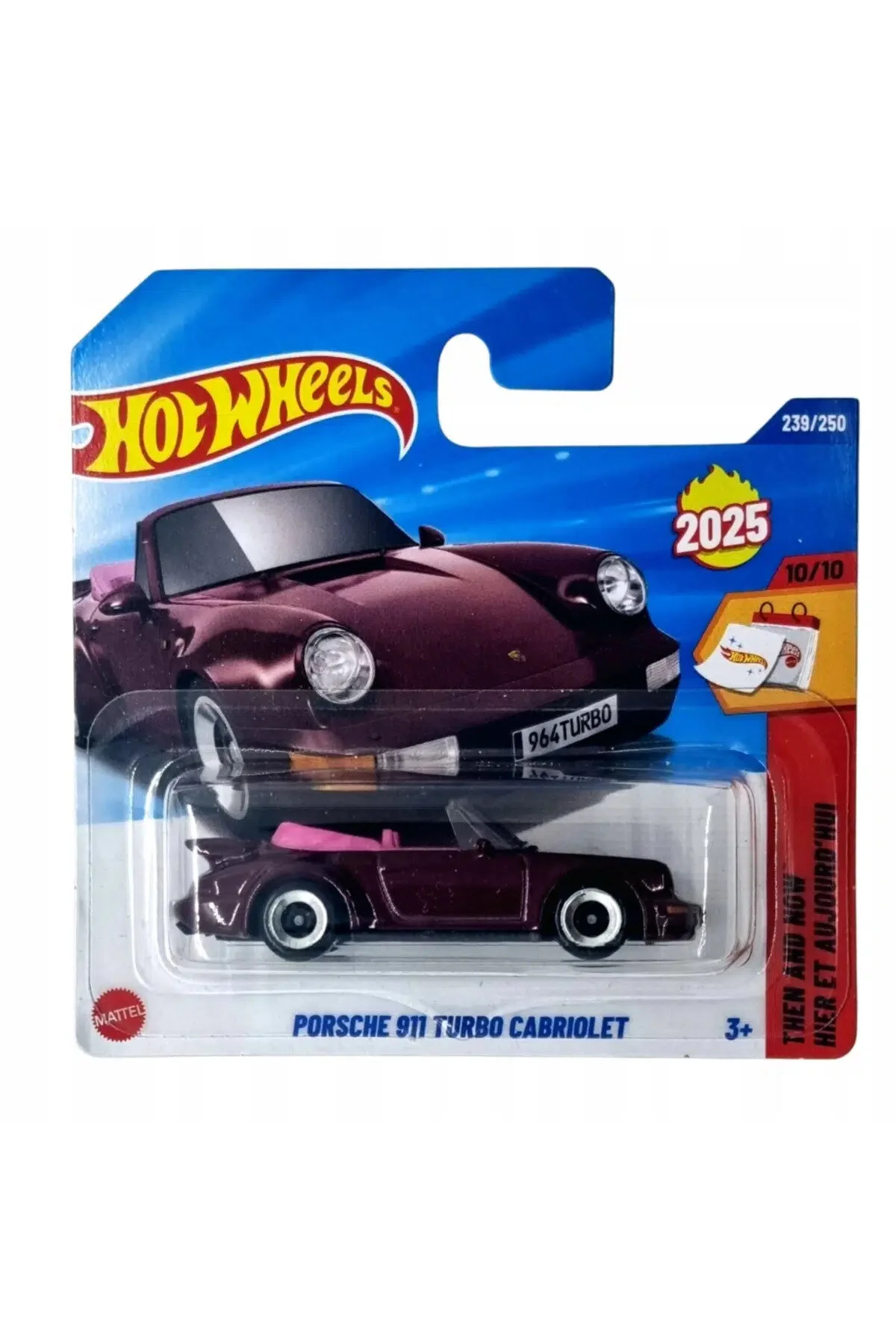 ماشین اسباب بازی پورشه 911 توربو کابریولت بنفش از ترکیه HOT WHEELS