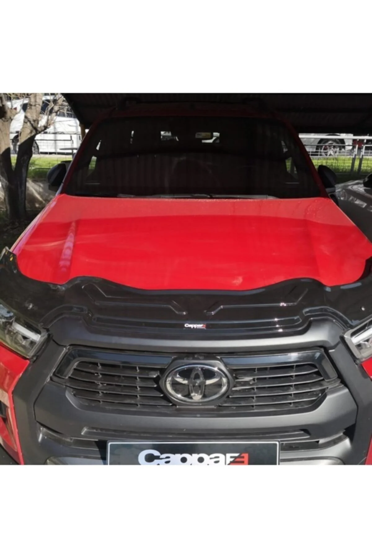 بادگیر خودرو محافظ کاپوت رنگ مشکی Toyota Hilux 2021 2022 Cappafe