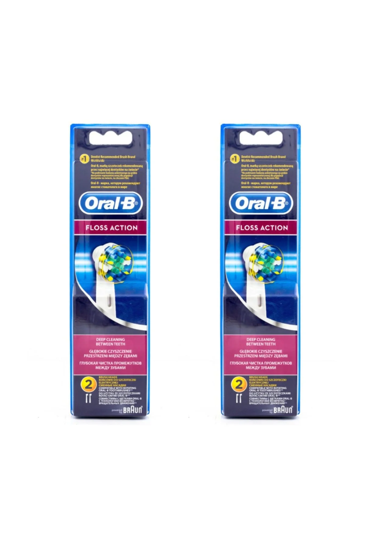 مسواک شارژی تعویض برقی BRAUN ORAL B HEAD FLOSS ACTION 4 عدد اورجینال Oral-B