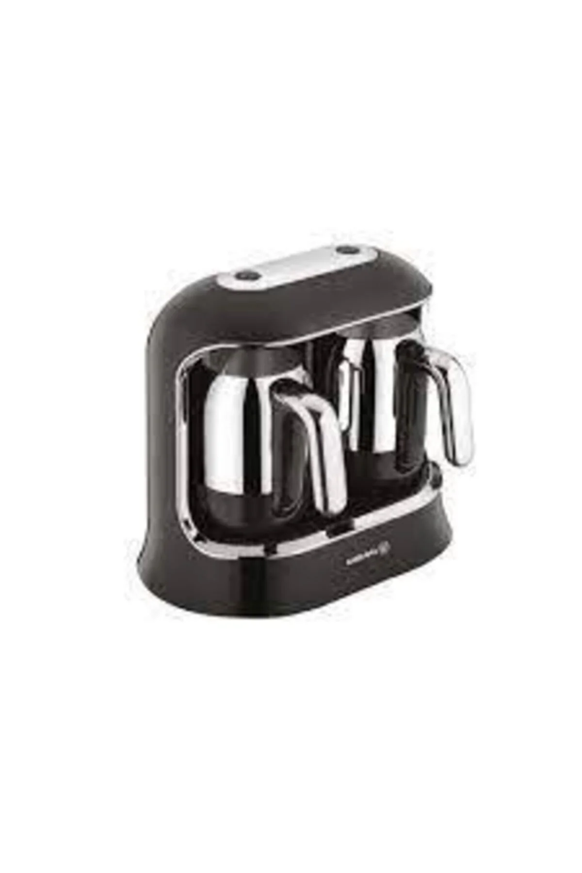 دستگاه چای و قهوه A861 01 KAHVEKOLIK TWIN BLACK CHROME MACHINE TURKISH KORKMAZ