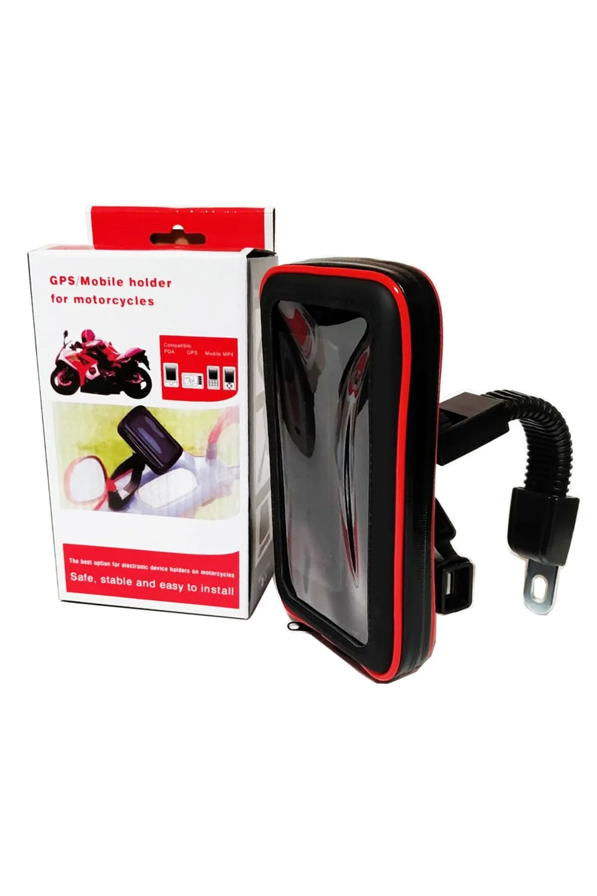 نگهدارنده تجهیزات موتورسیکلت برقی تلفن موتور سیکلت ضد آب مرتبط با Usb دارای 55 و 69 سازگار همه مدل ها پاورتچ Powertec