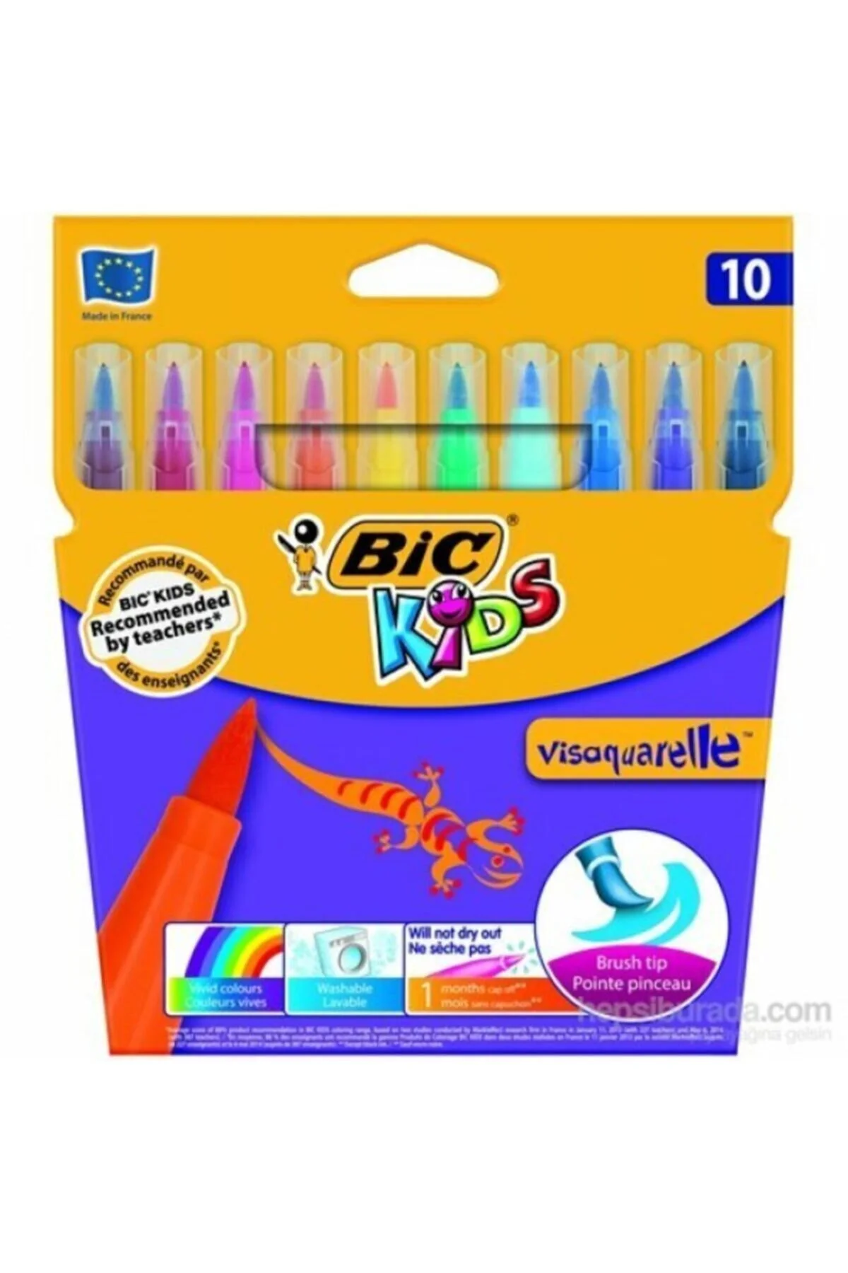 قلم مو VISA TIP FEL 10 جعبه بیک Bic