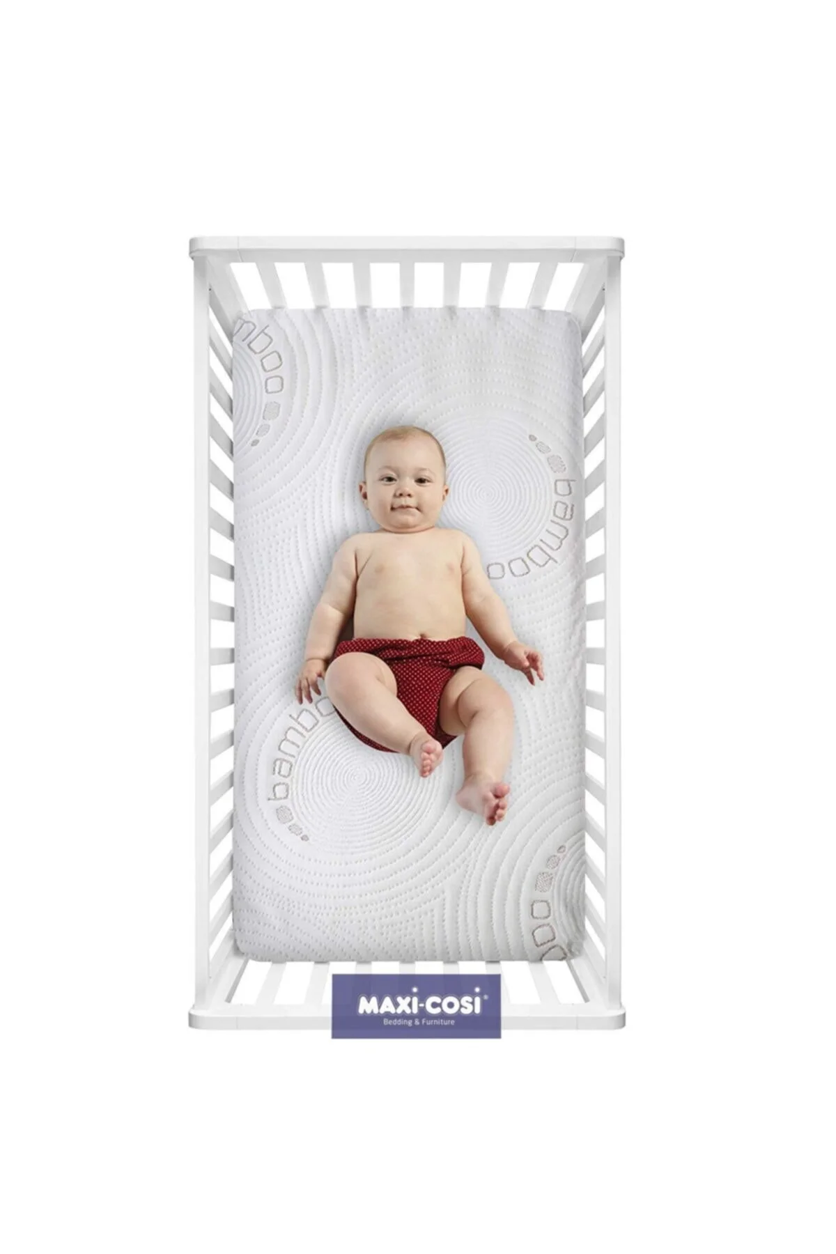 تشک سفید پسرانه و دخترانه بچگانه تخت نوزاد 80X120 BAMBOO VISCO BED 80 120 PARK CRADLE 80x120 Maxi-Cosi