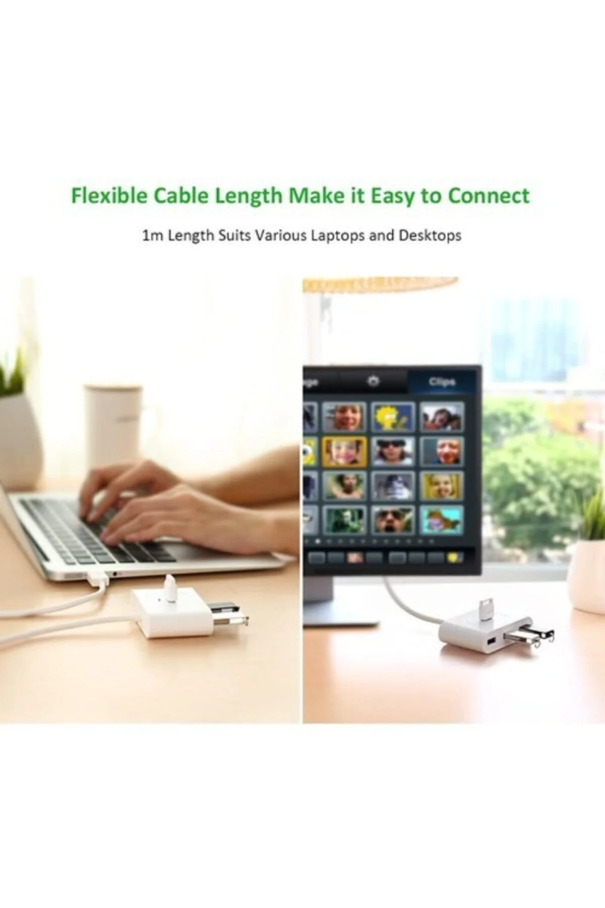 افزاینده و چندراهی 20282 USB 3.0 4 HUB PUNTRATIVE 50CM Ugreen