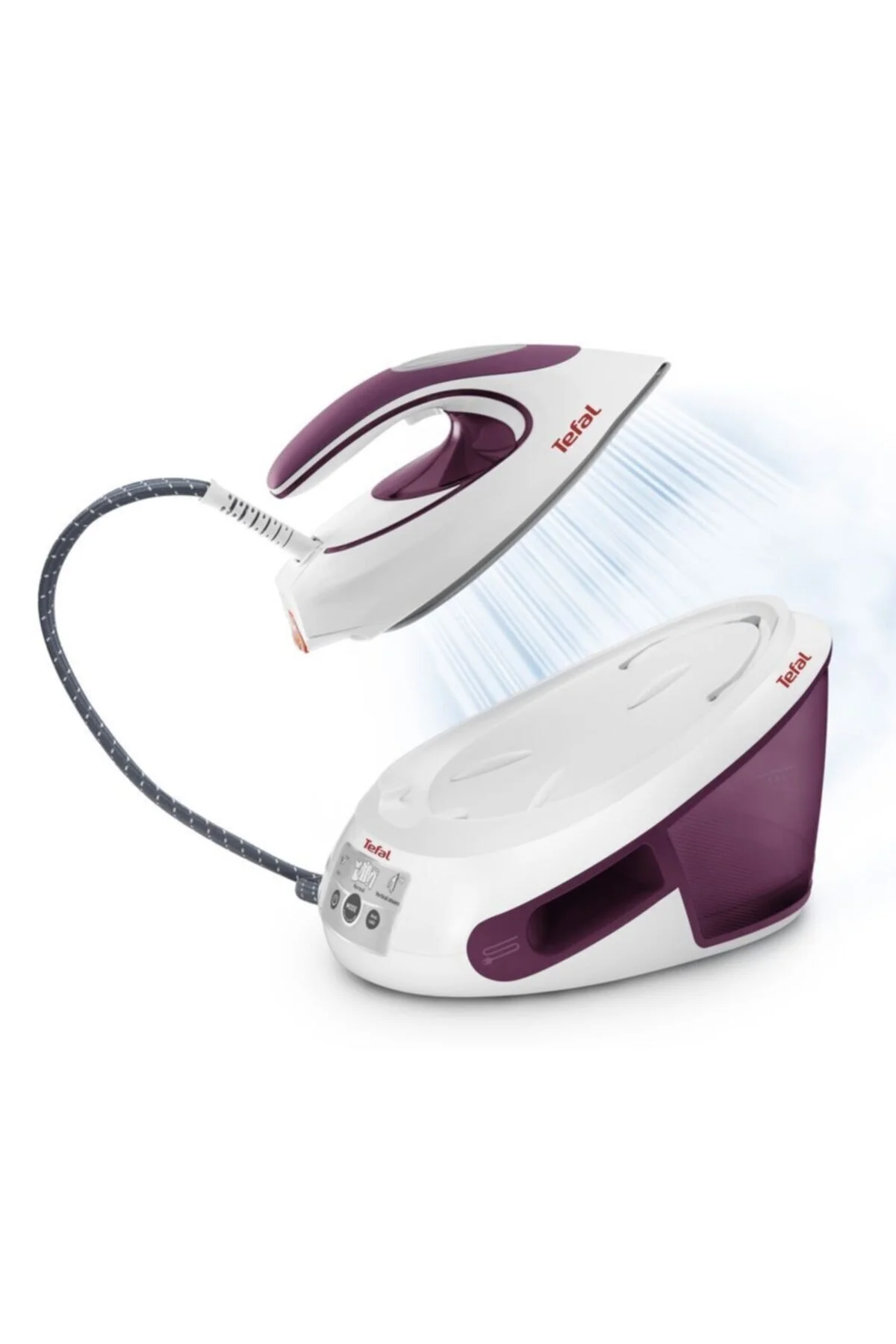 اتو مخزن بخار سفید دار 2800 وات بنفش تفال TEFAL