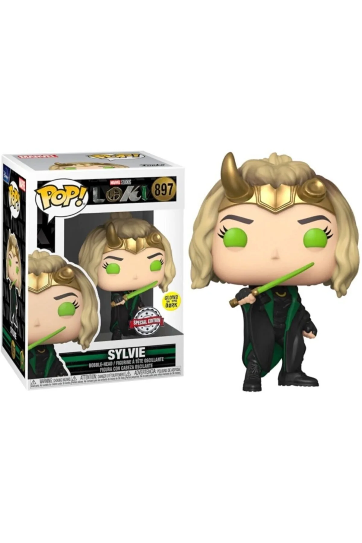 فیگور POP SYLVIE LOKI VARIANT EXCLUSIVE FIGURE LIMITED EDITION GLOWS IN THE DARK Funko