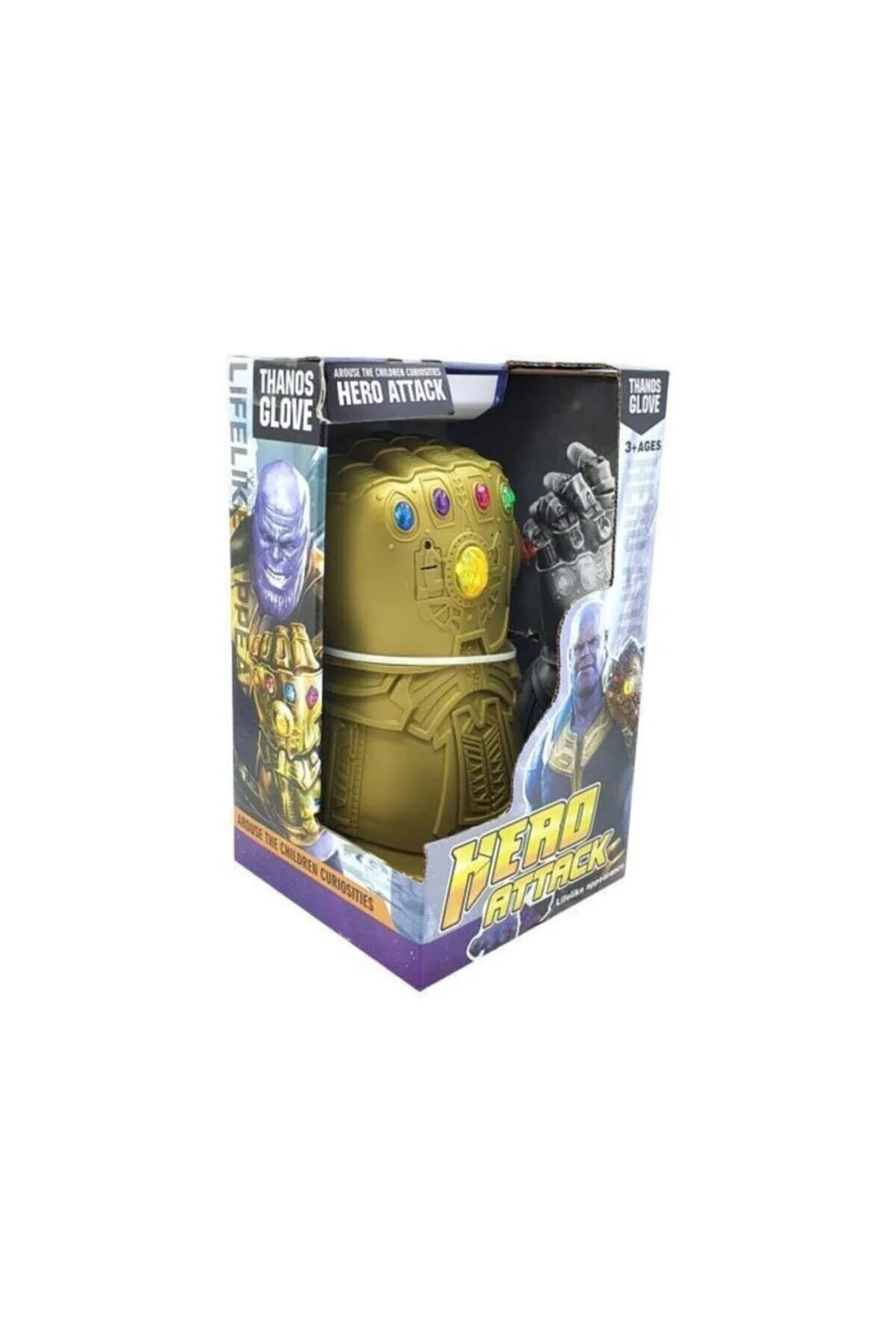 اسباب بازی های فیگور دیگر THANOS GAUNTLET TOY GLOVE SOUND LIGHT INFINITY AVENGERS