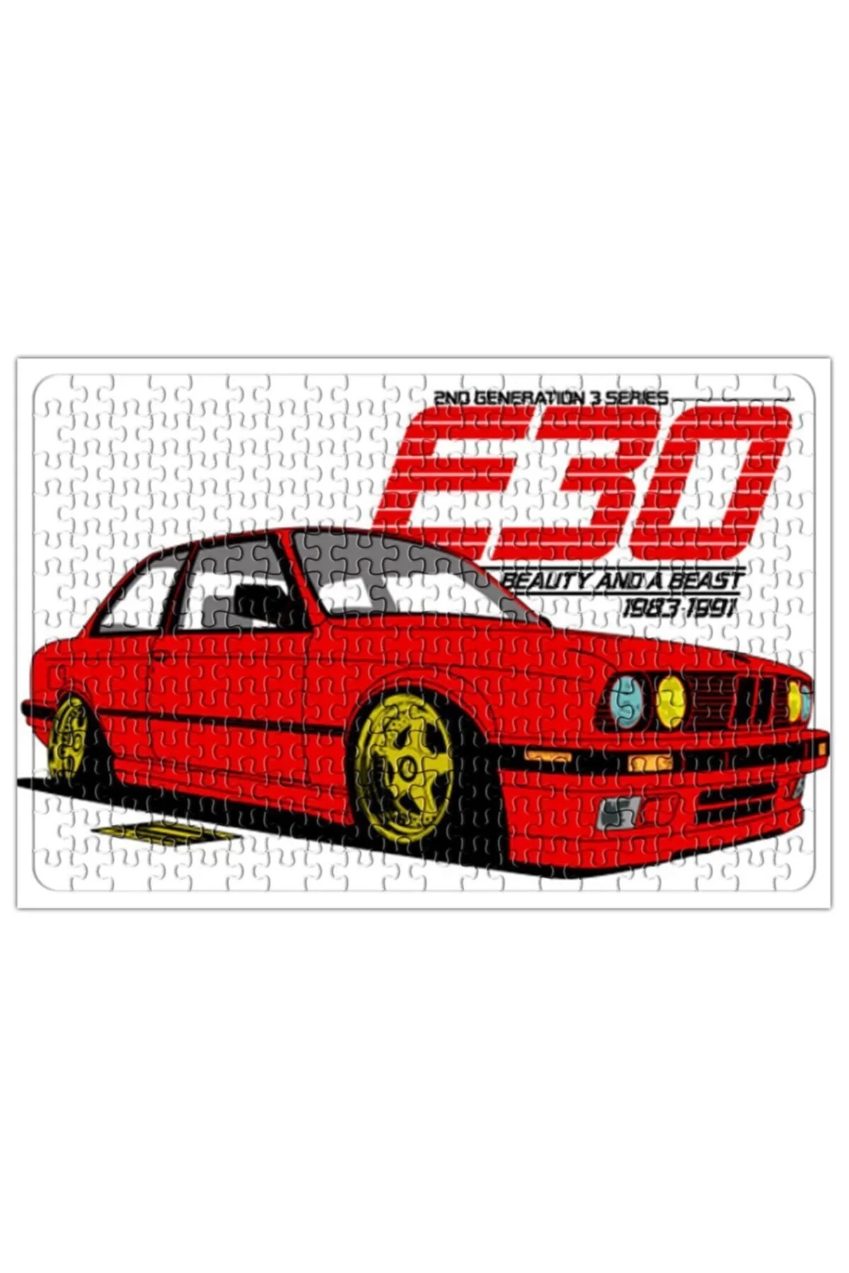 پازل زیبایی 240 تکه BMW E30 از ترکیه Baskı Dükkanı
