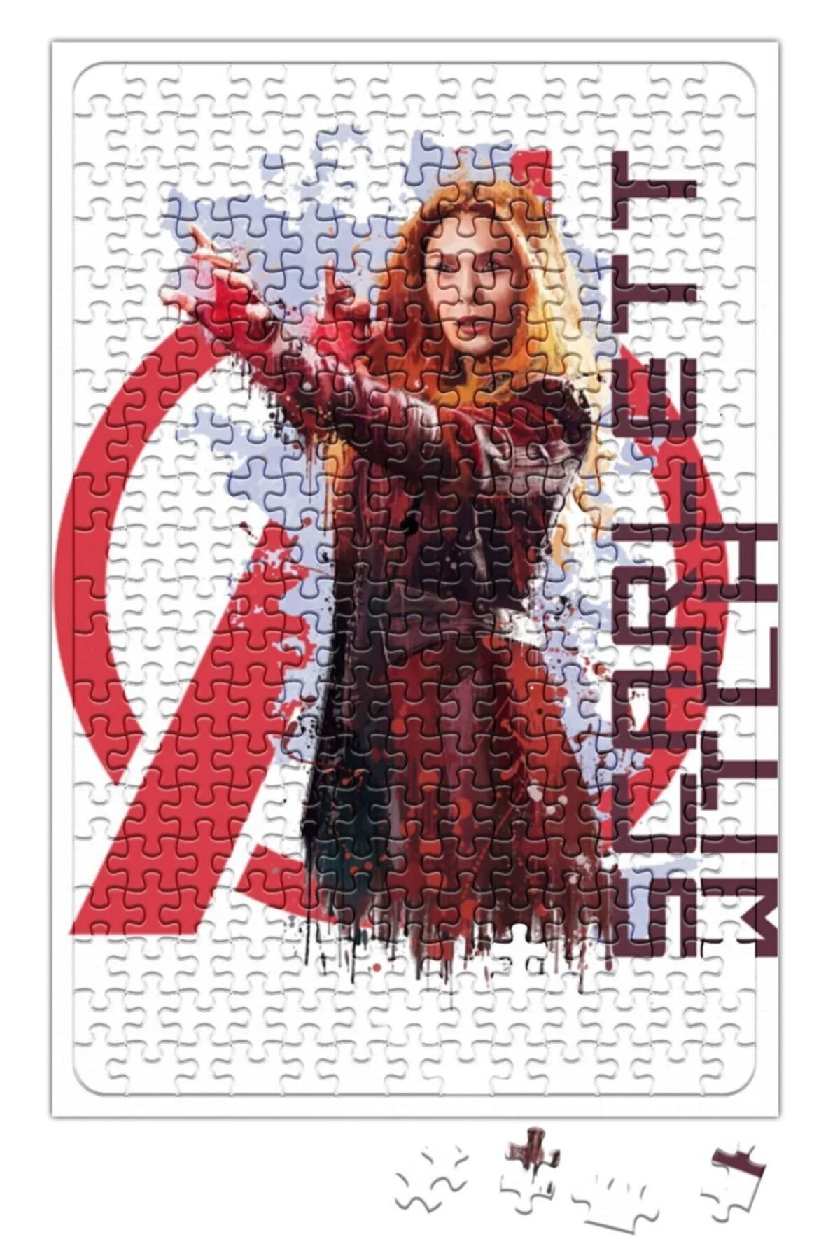 پازل اره منبت کاری مویی 240 تکه AVENGERS SCARLET WITCH PUZZLE Baskı Dükkanı