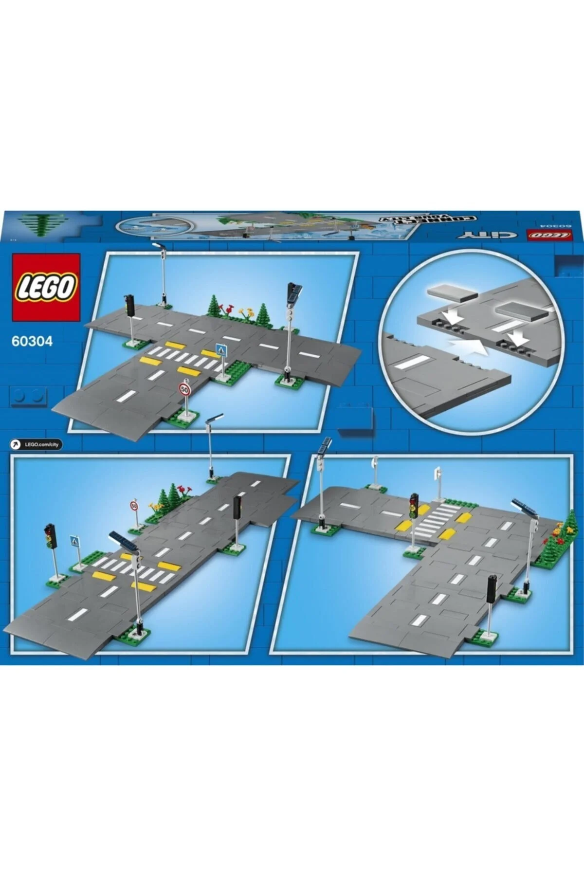 اسباب بازی های فیگور شخصیت دخترانه و پسرانه بچگانه CITY ROAD FLOORS 60304 مجموعه ساخت خلاق برای کودکان 112 قطعه لگو LEGO