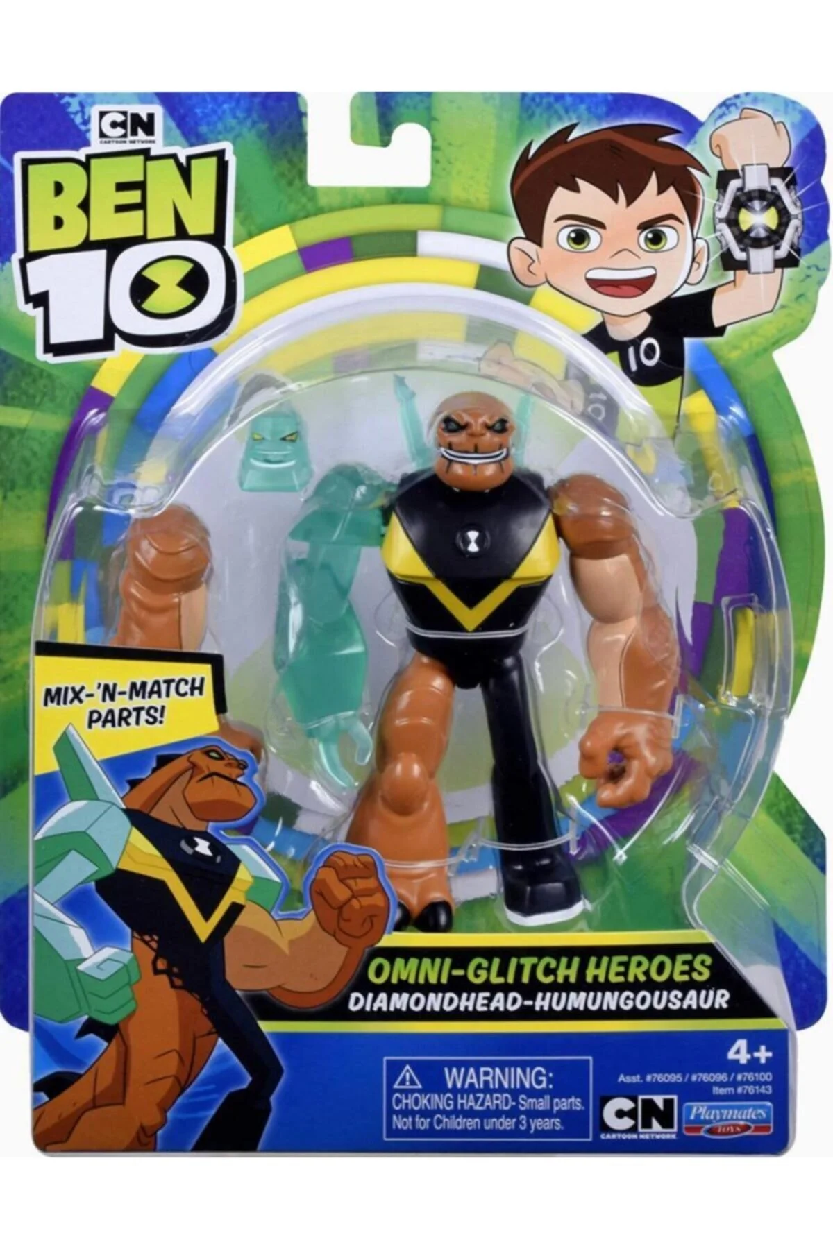 فیگور HEROES DIAMONDHEAD HUMUNGOUSAUR اصلی بن تن BEN10
