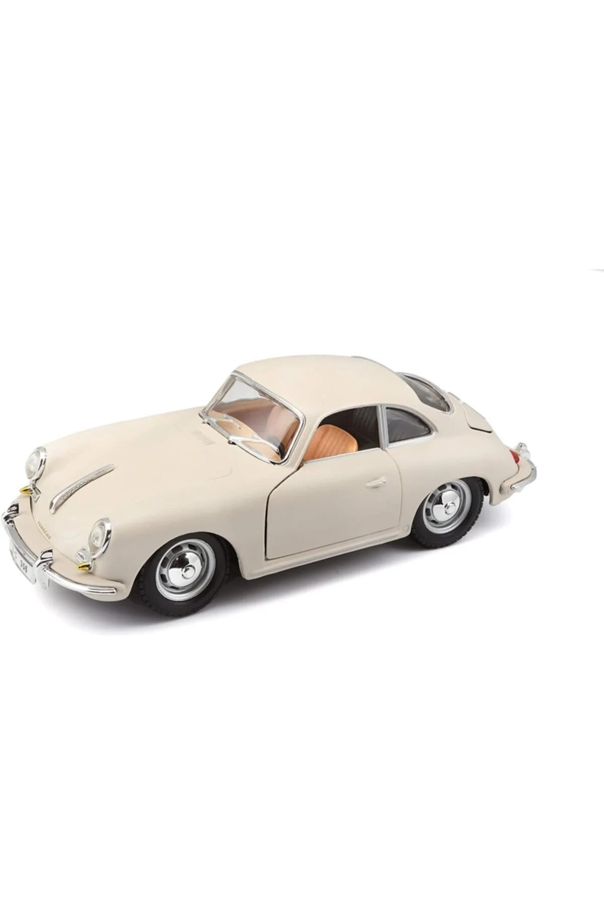 مدل خودرو PORSCHE 356B COUPE 1961 MODEL کلاسیک CAR 1 24 SCALE کرم اورجینال Burago
