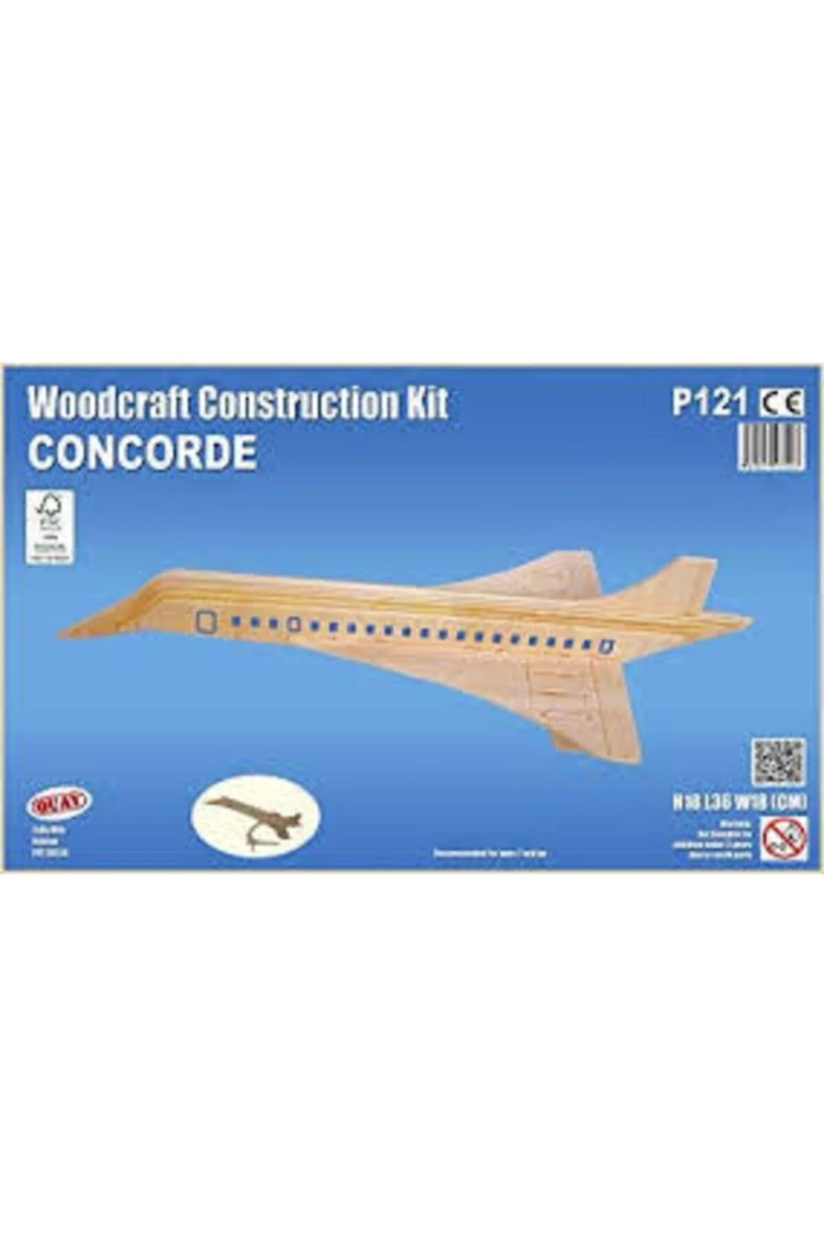 پازل سه بعدی CONCORDE SCARCE P121 اورجینال WOODCRAFT