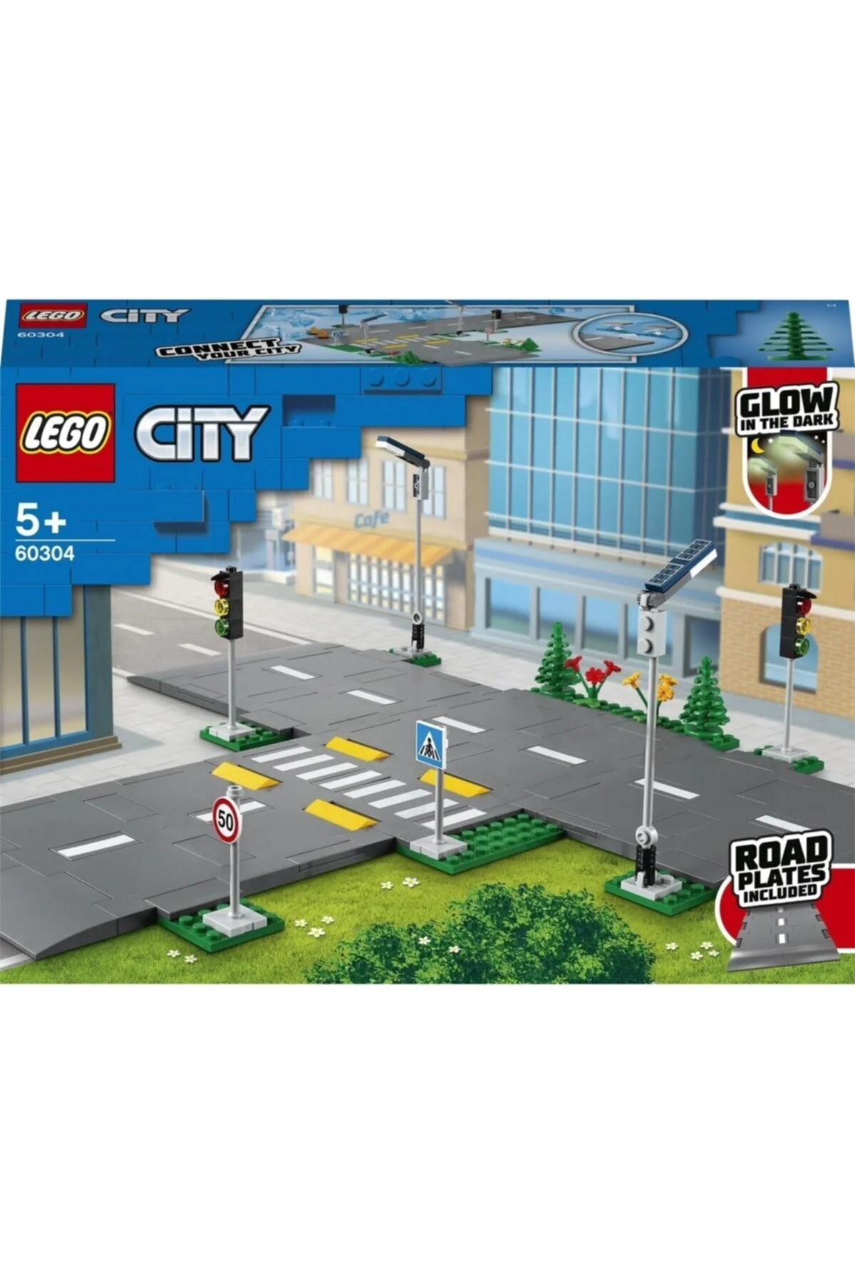 اسباب بازی های فیگور شخصیت دخترانه و پسرانه بچگانه CITY ROAD FLOORS 60304 مجموعه ساخت خلاق برای کودکان 112 قطعه لگو LEGO