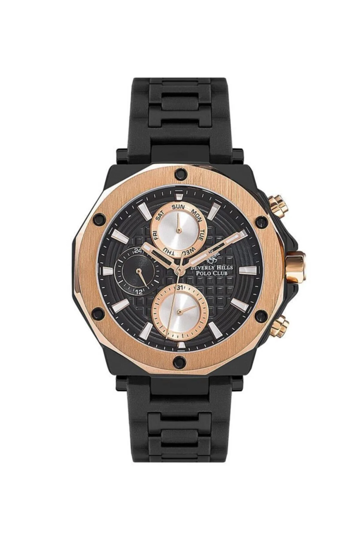 ساعت مشکی مردانه Bp3152X851 مچی بورلی هیلز پولو کلاب Beverly Hills Polo Club