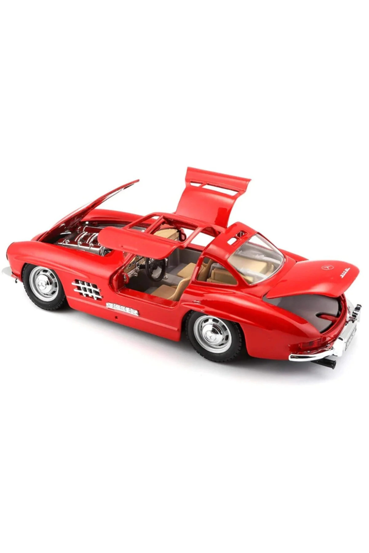 مدل خودرو MERCEDES BENZ 300 SL 1954 MODEL CLASSIC CAR 1 24 مقیاس قرمز Burago