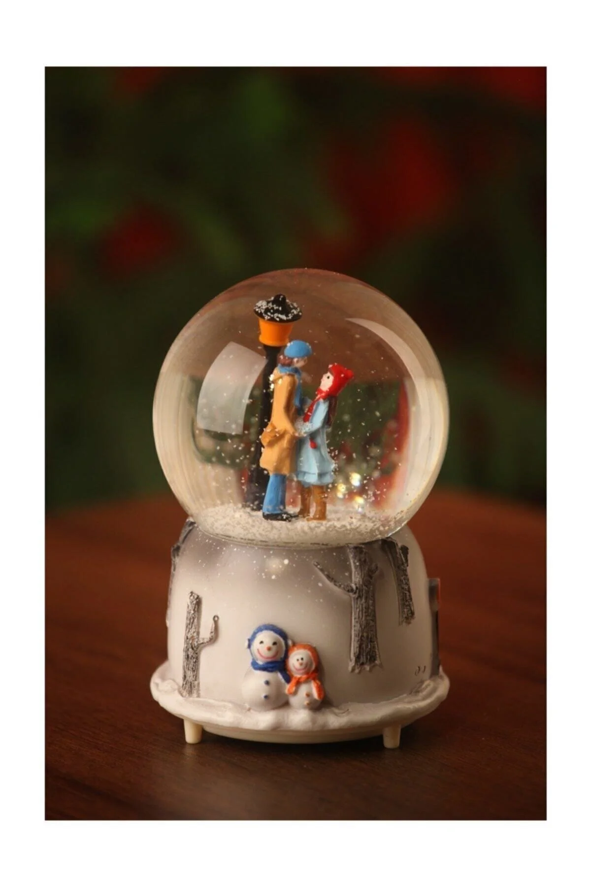 گوی برفی جعبه موسیقی REUNION WINTER'S TALE SNOW GLOBE با چراغ از ترکیه DEMPOWER