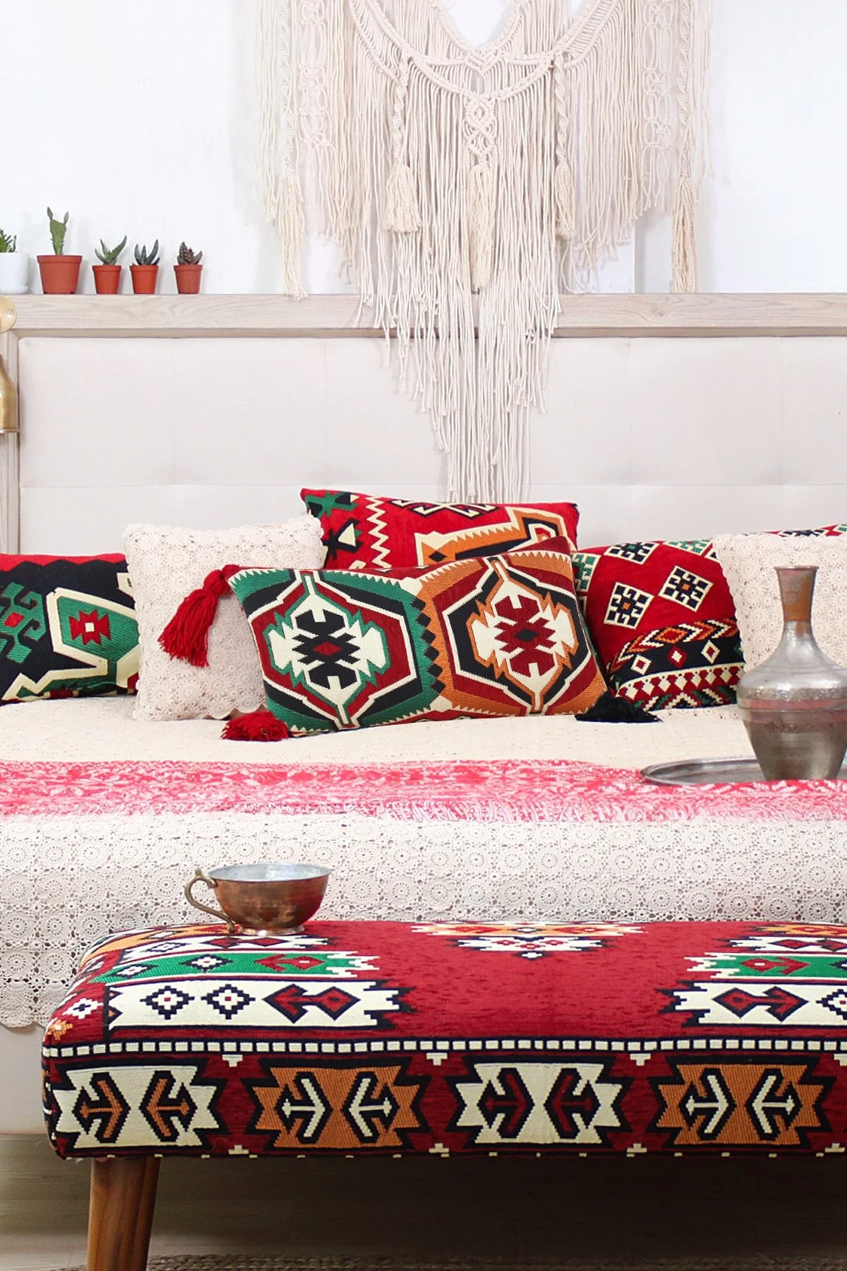 کوسن و کاور بالش قند ESMELI FRIGYA اورجینال Lorence Home