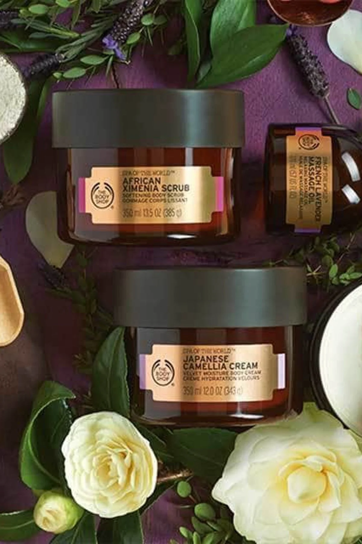 THE BODY SHOP پوستهبرداری بدن افریقایی با روغن زیتون نمیبیا