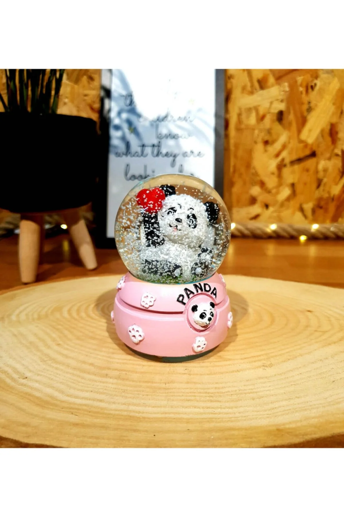 گوی برفی پاندا ناز هدیه ولنتاین SNOW GLOBE از ترکیه Genel Markalar
