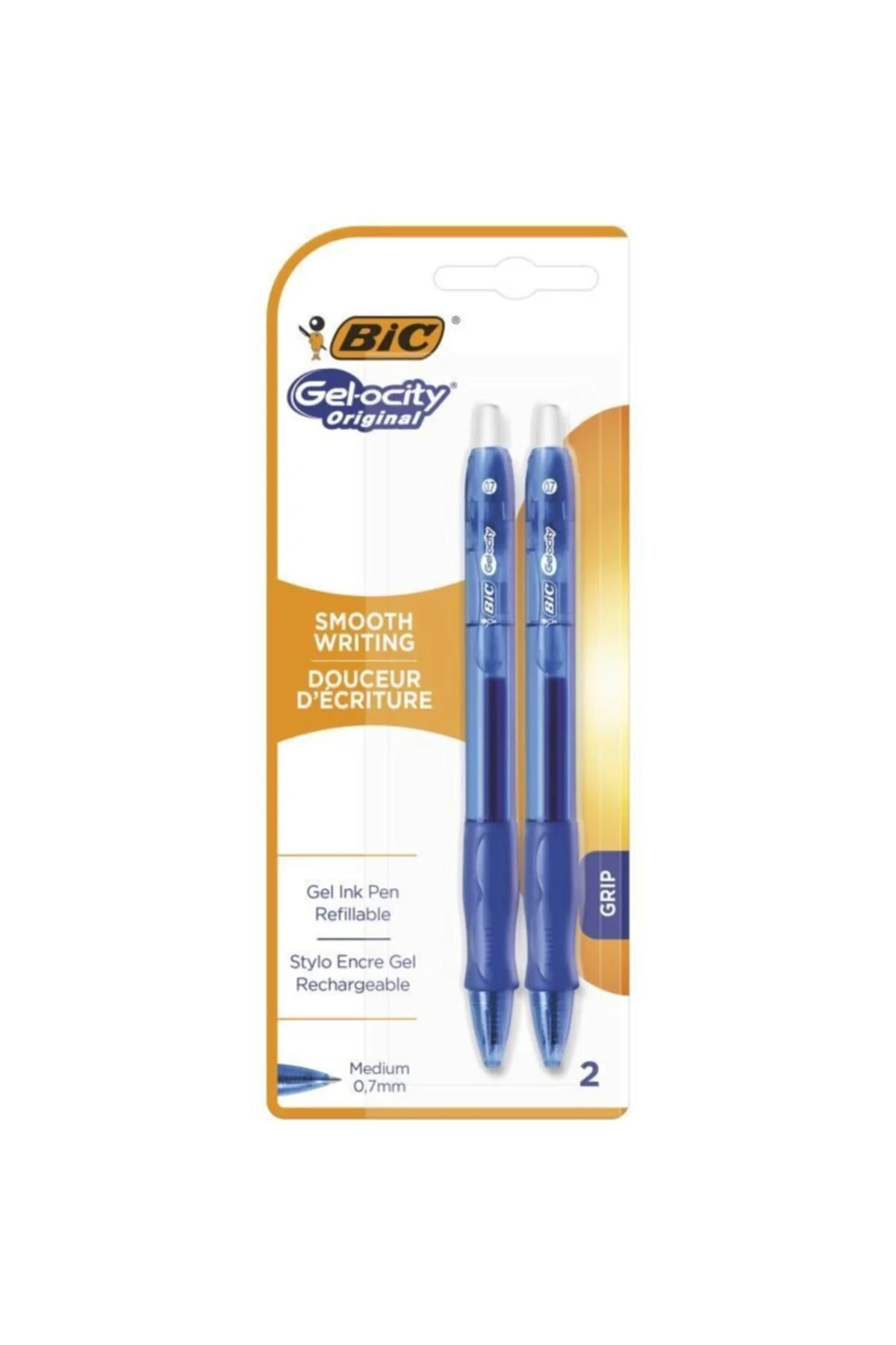 خودکار ژله ای BLUE GEL PEN 2 تاول بیک Bic